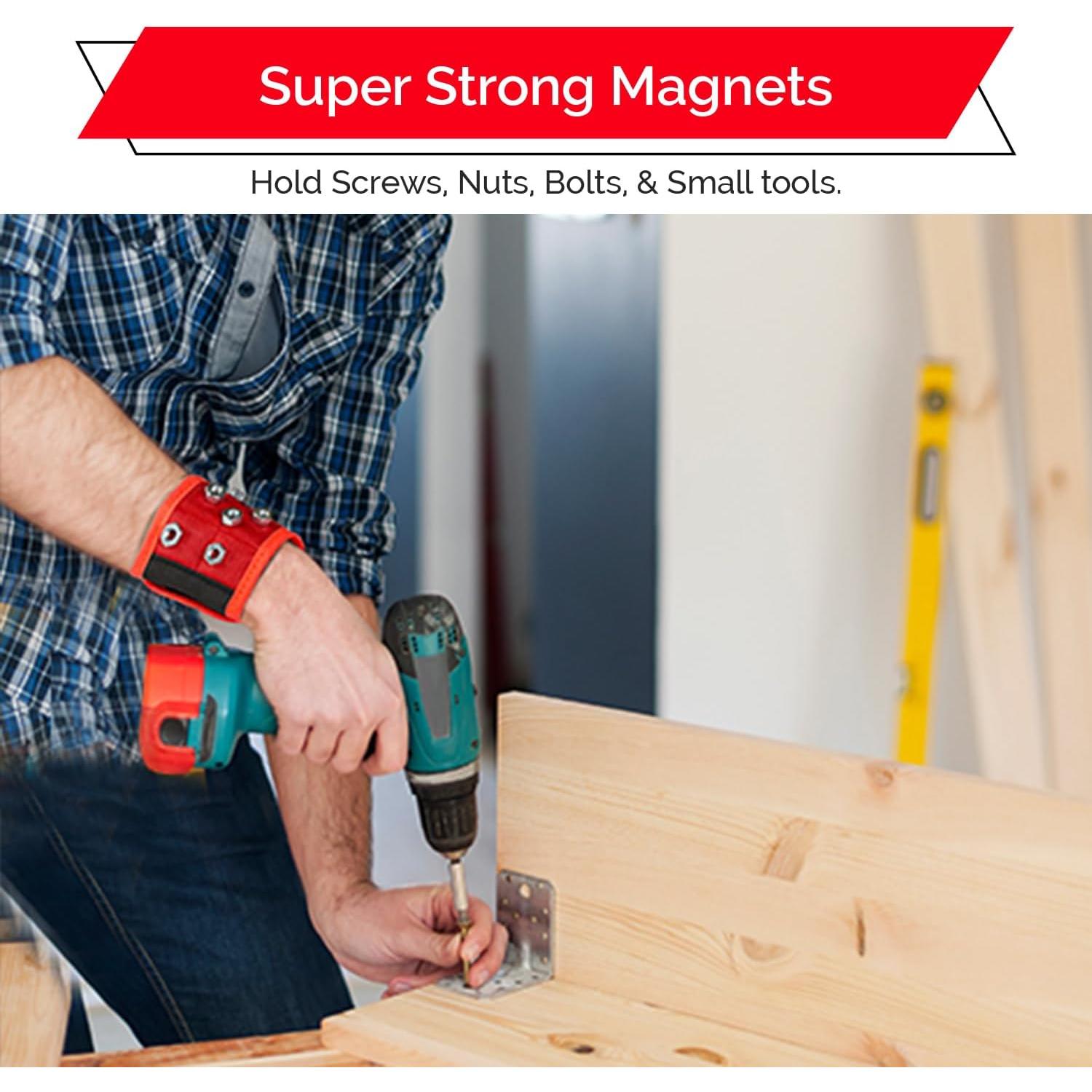 Banda Magnética BYKES Grande para Tornillos y Herramientas