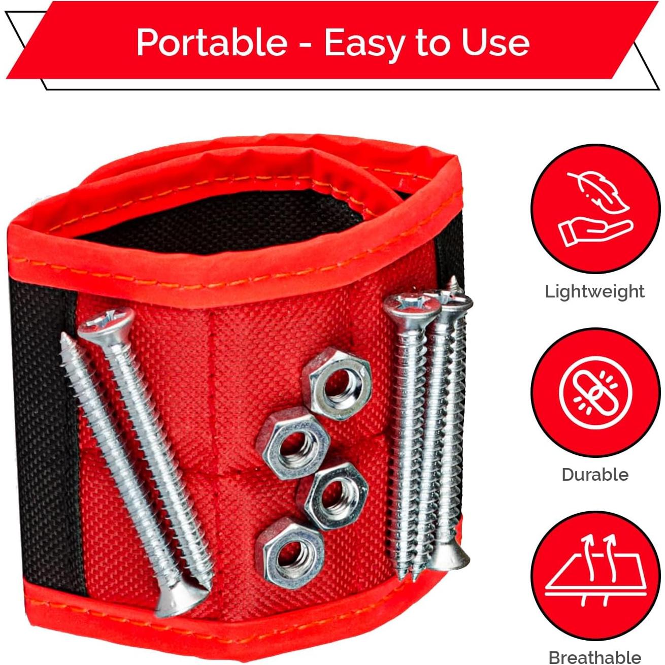 Banda Magnética BYKES Grande para Tornillos y Herramientas