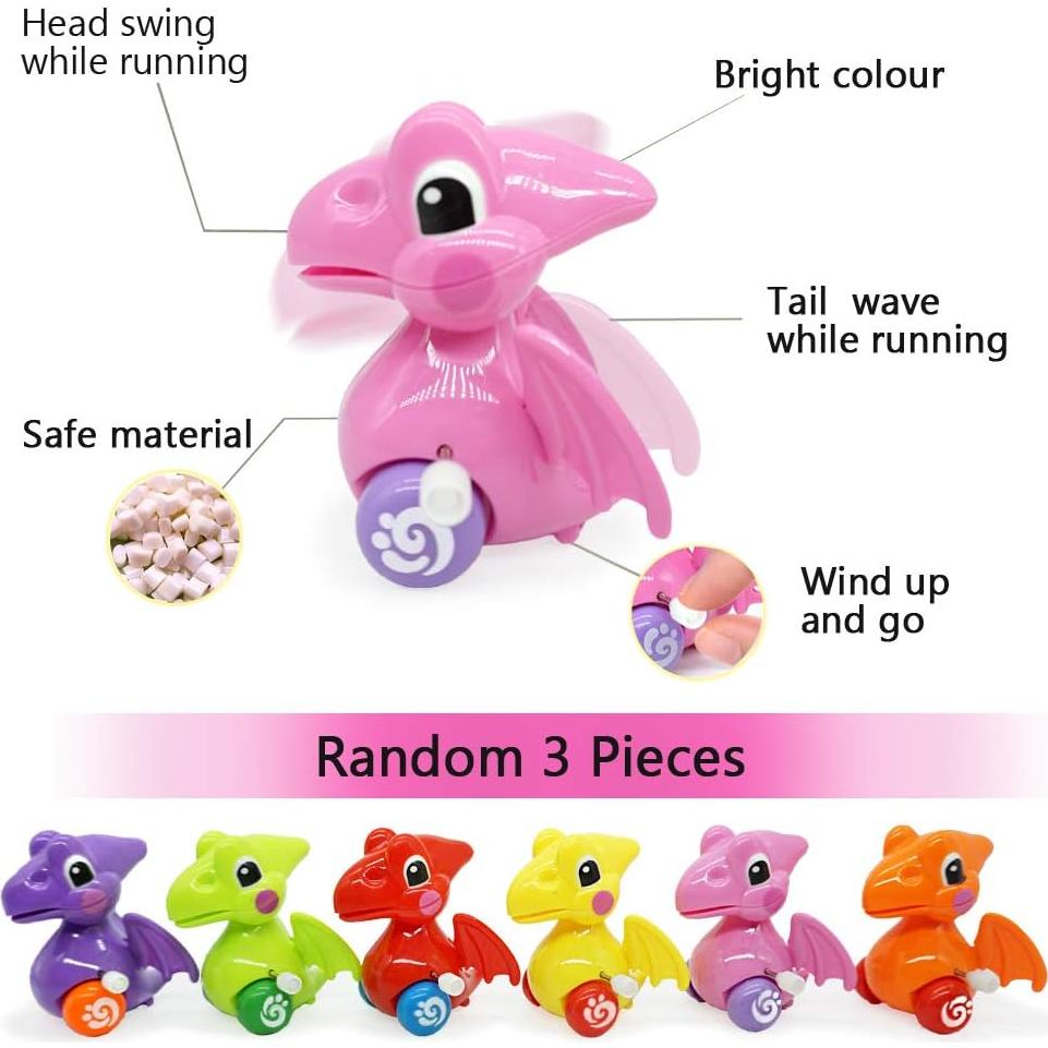 Juguetes de Dinosaurio BEESTECH 6 Piezas con Mochila