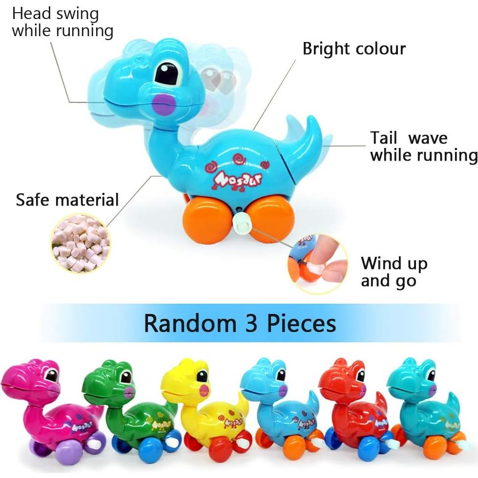 Juguetes de Dinosaurio BEESTECH 6 Piezas con Mochila