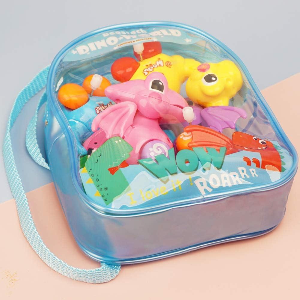 Juguetes de Dinosaurio BEESTECH 6 Piezas con Mochila