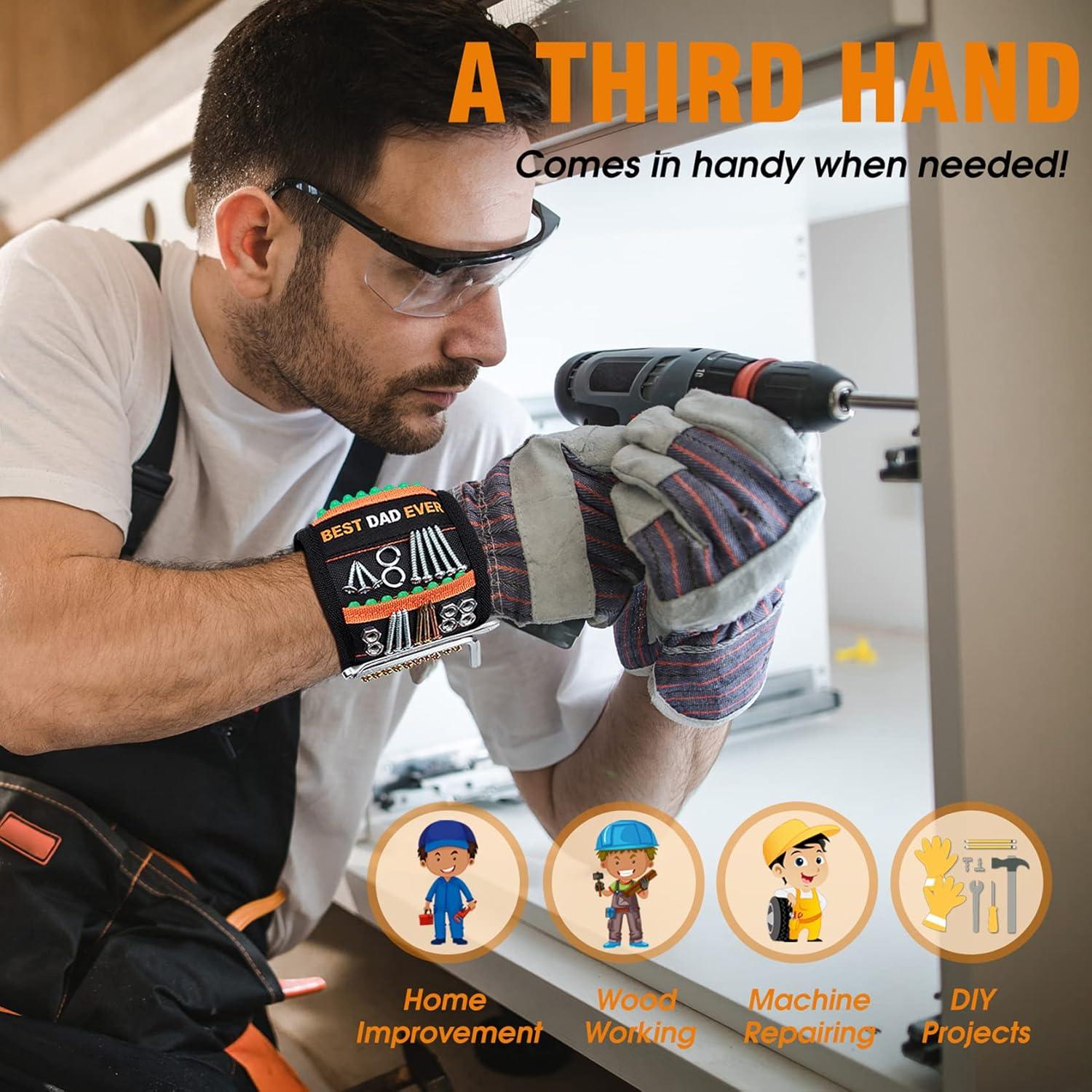 Muñequera Magnética Runleo con 20 Imanes - Regalo para Papá