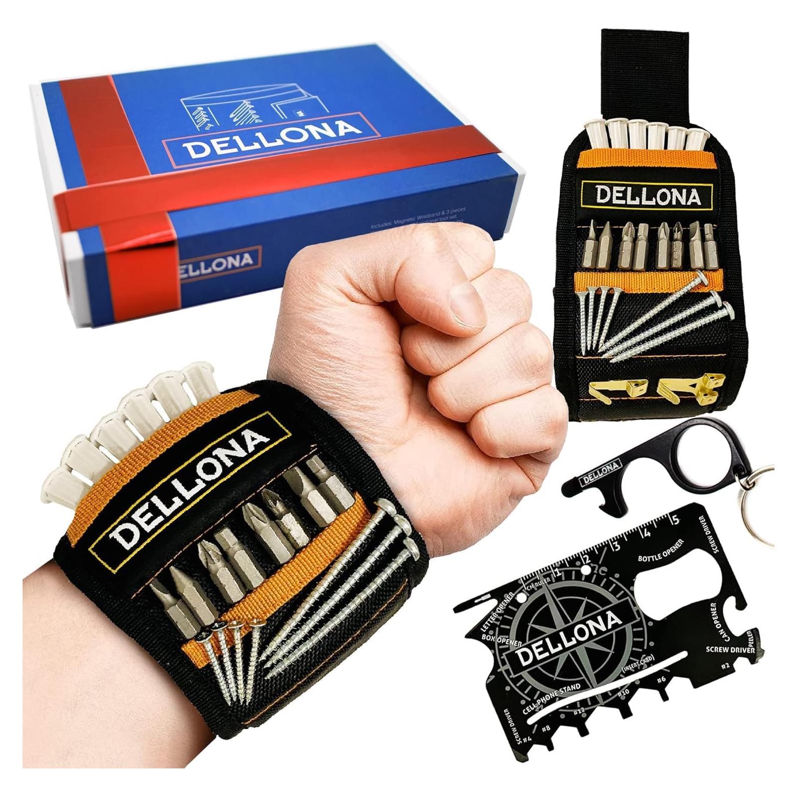 Pulsera Magnética DELLONA Alta Resistencia + Multiherramienta 18 en 1