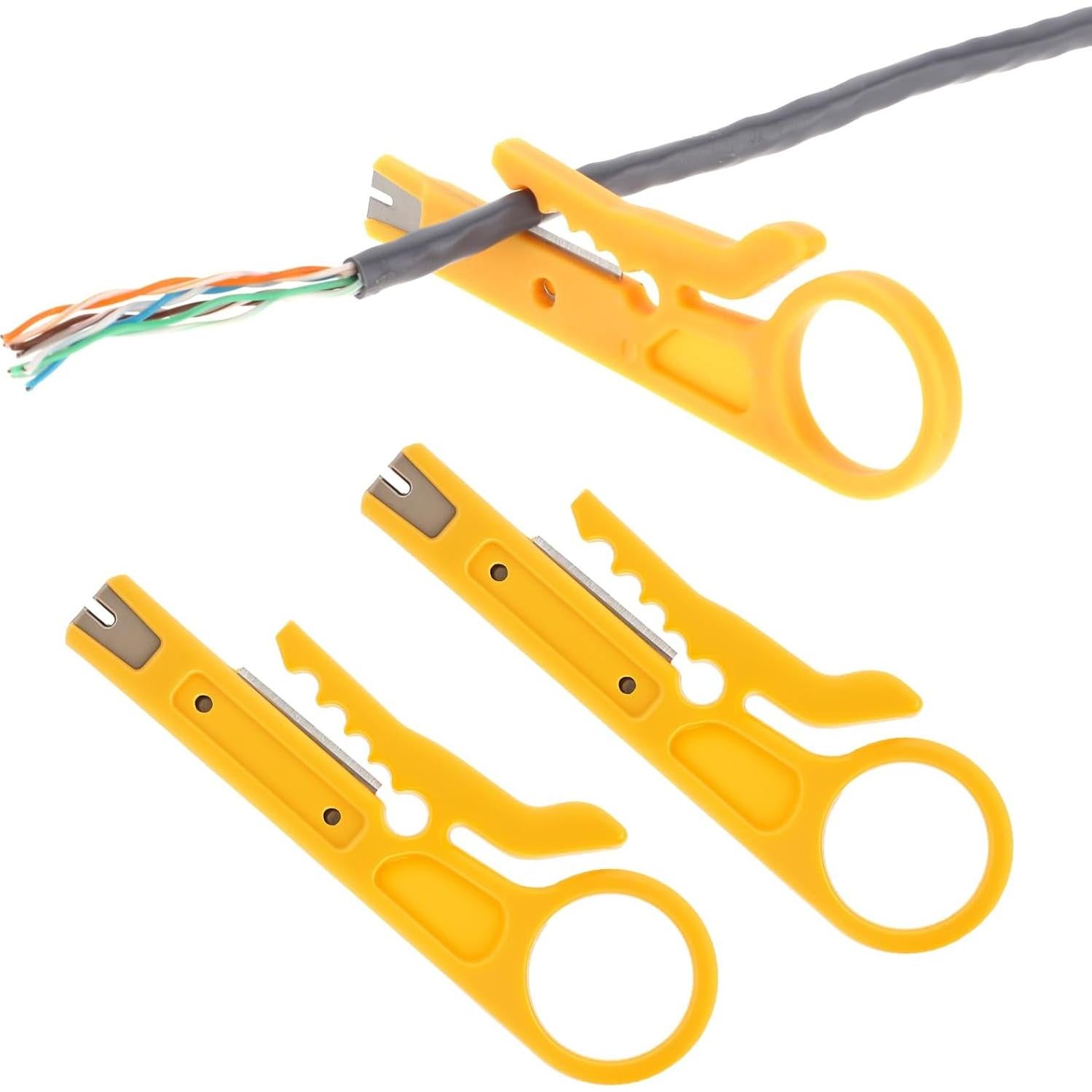 4 Pelacables Micro YQQYG para Cables de Teléfono y Red