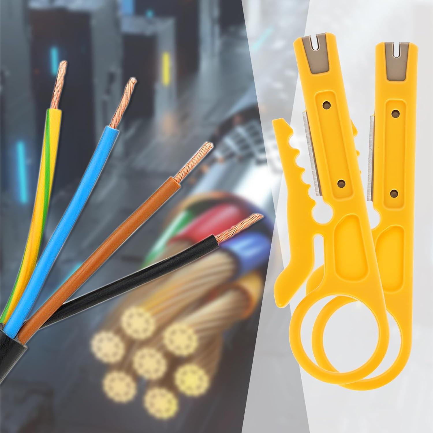 4 Pelacables Micro YQQYG para Cables de Teléfono y Red