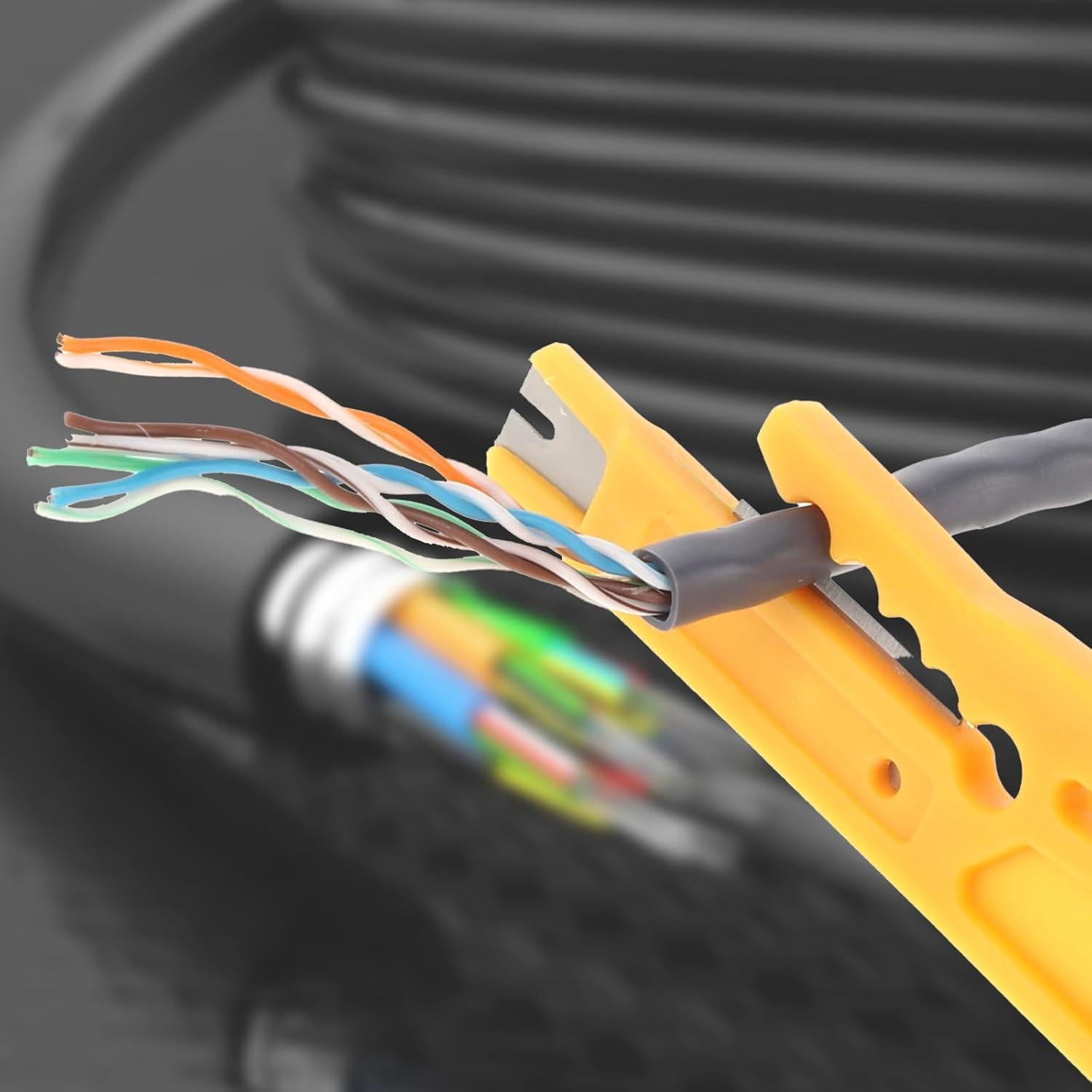 4 Pelacables Micro YQQYG para Cables de Teléfono y Red