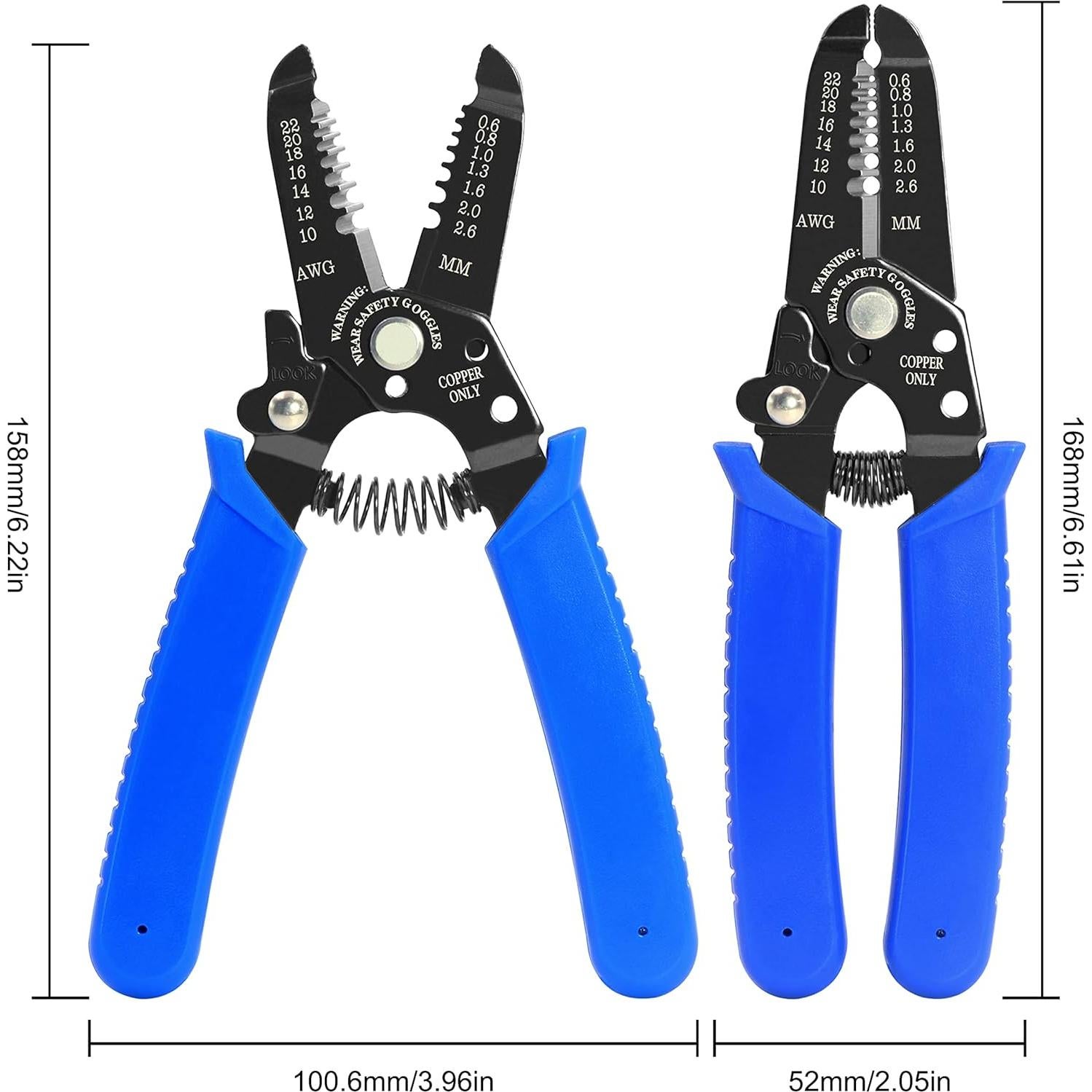 Pelacables y Cortador VCELINK GJ708BL 0.25-6 mm Azul