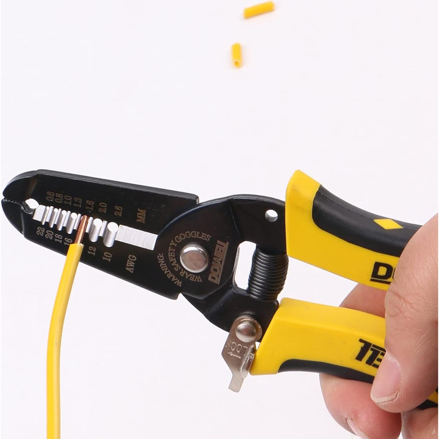 DOWELL Herramienta Desforradora de Cables 10-22AWG y 22-30AWG