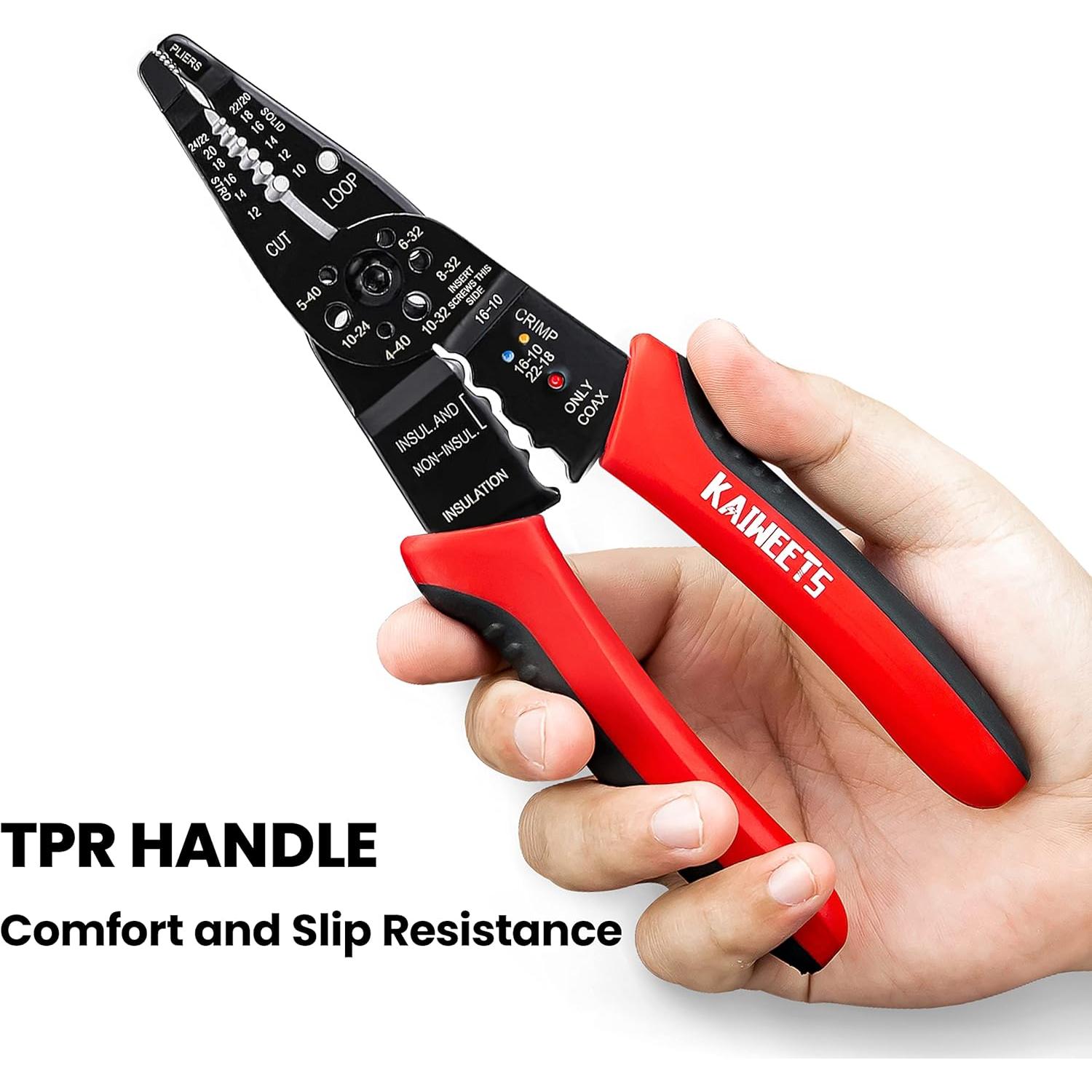 Pelacables Multifuncional KAIWEETS KWS-105 10-22 AWG Acero