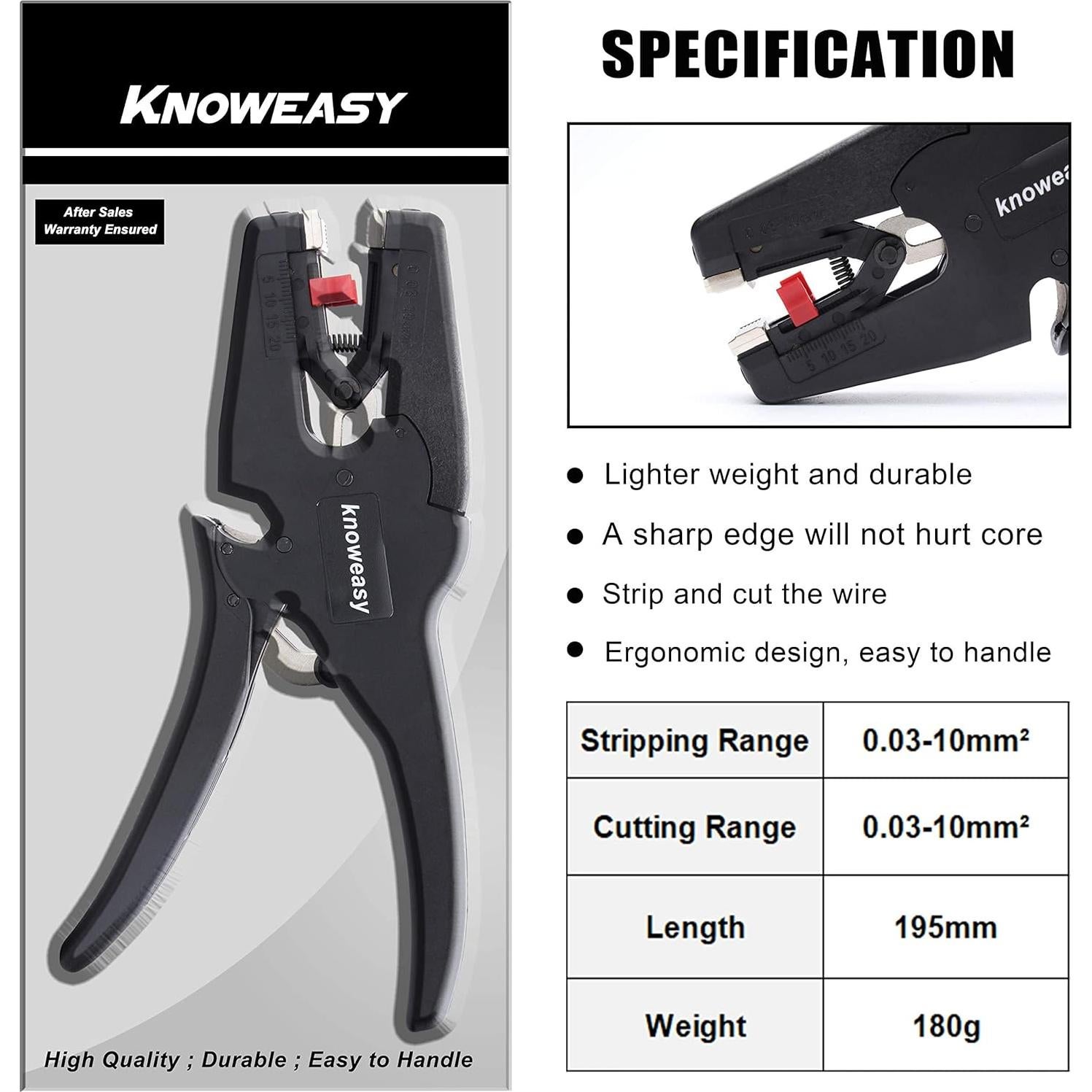 Destripador de Cables Knoweasy D3 2 en 1 para 7-32 AWG