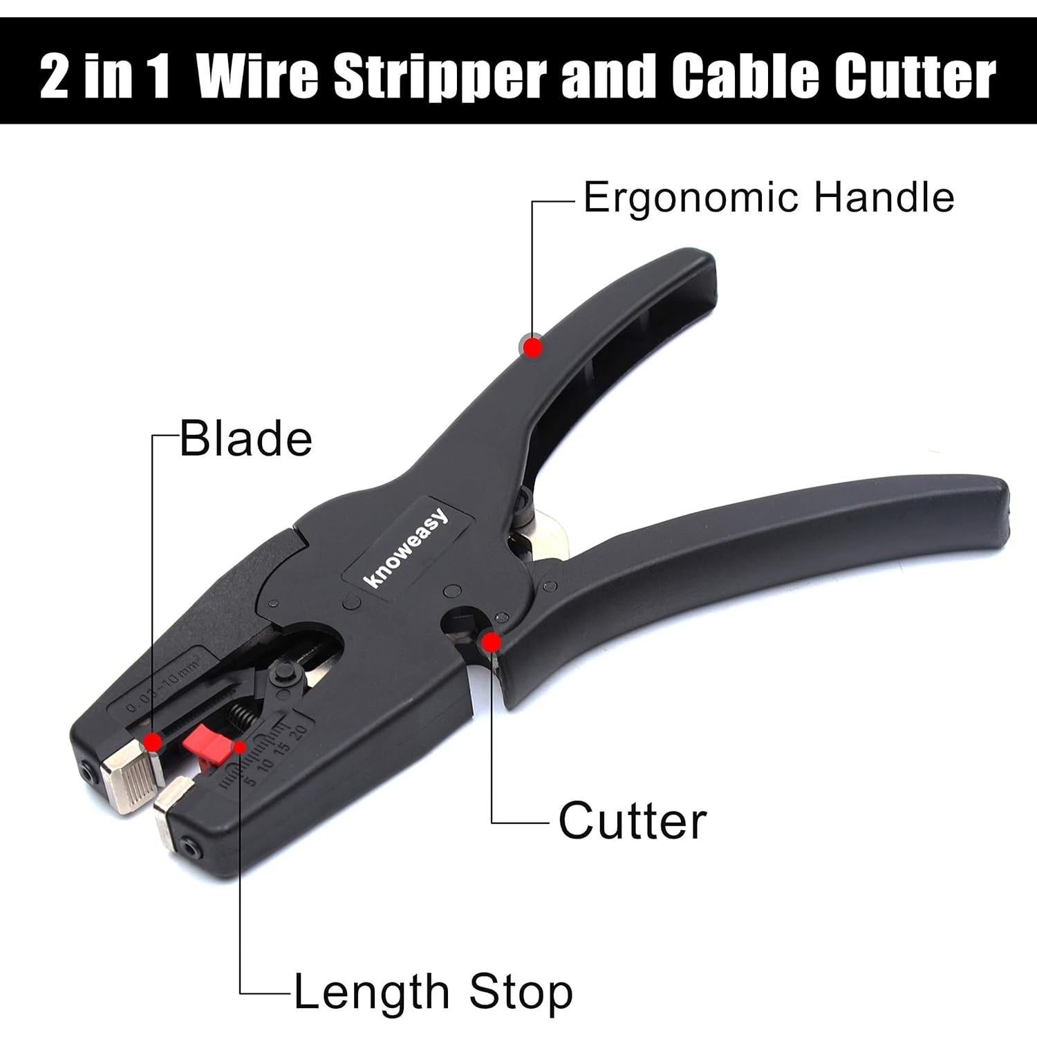 Destripador de Cables Knoweasy D3 2 en 1 para 7-32 AWG