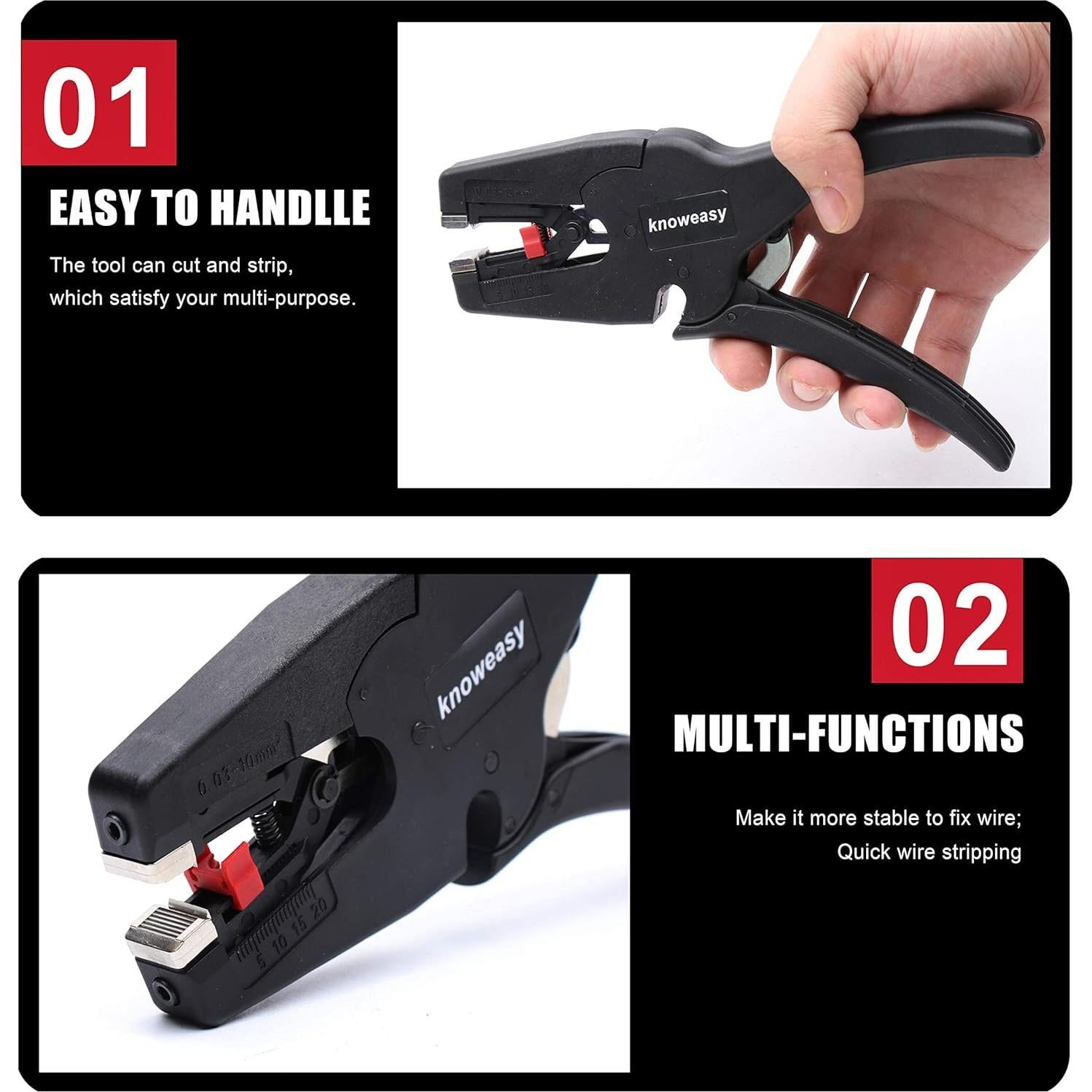 Destripador de Cables Knoweasy D3 2 en 1 para 7-32 AWG