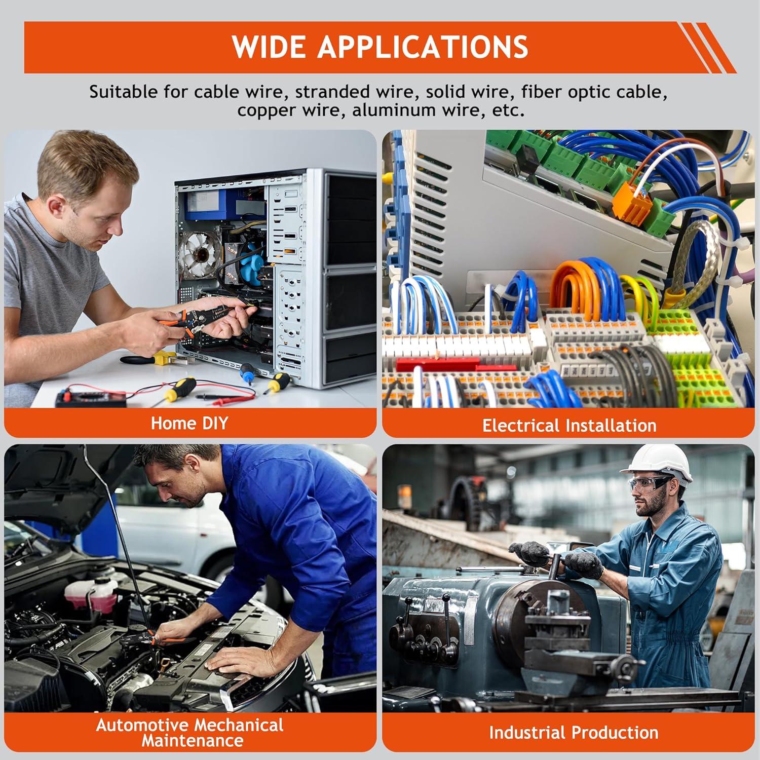 Herramienta Desforradora 5-en-1 XUDYVCO 18 cm para Cables 10-20 AWG