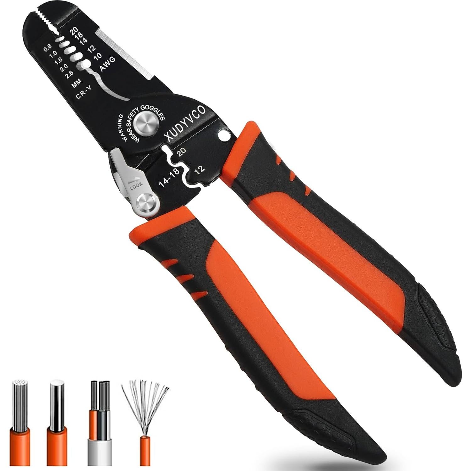 Herramienta Desforradora 5-en-1 XUDYVCO 18 cm para Cables 10-20 AWG