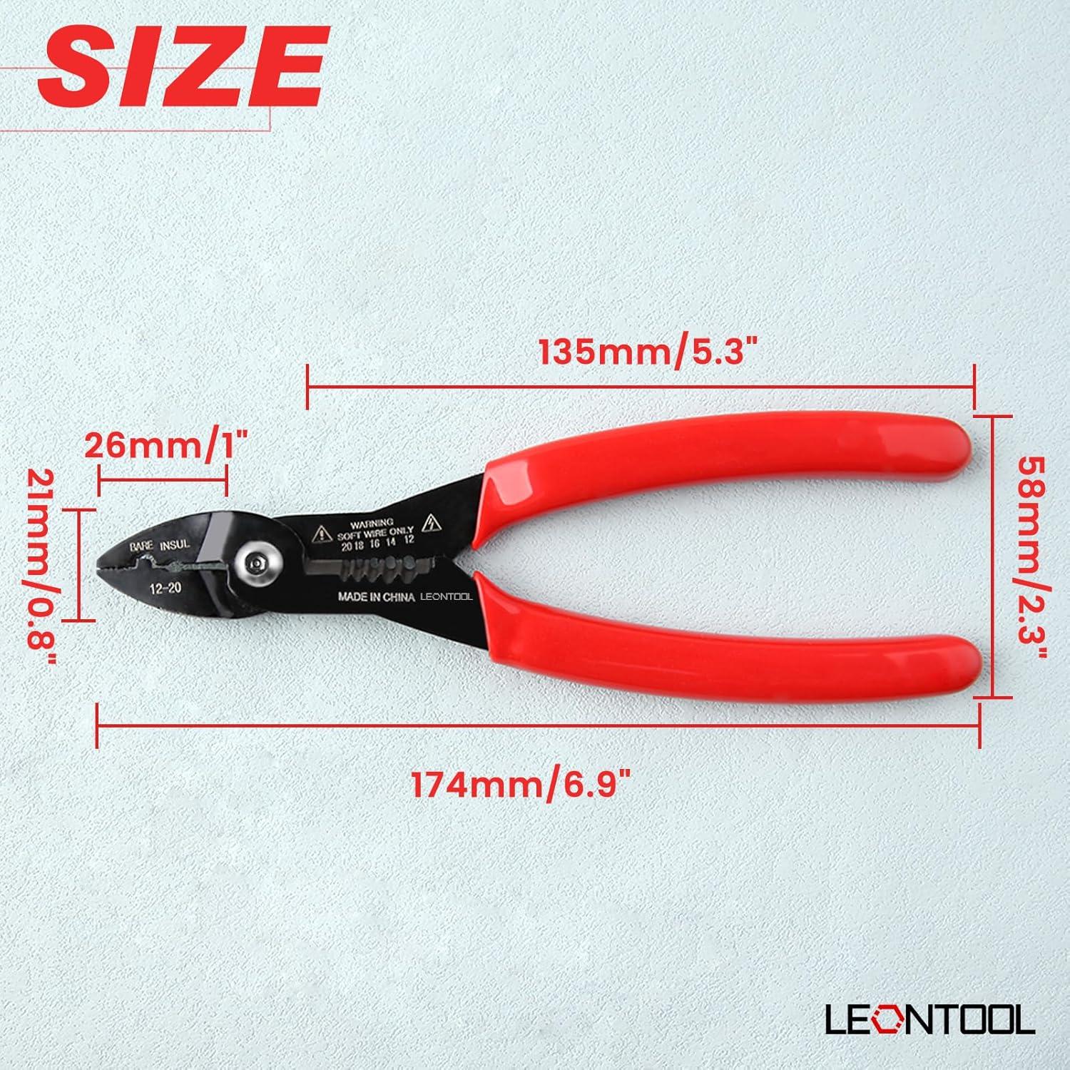Alicate eléctrico multifuncional LEONTOOL 4 en 1 17.78 cm