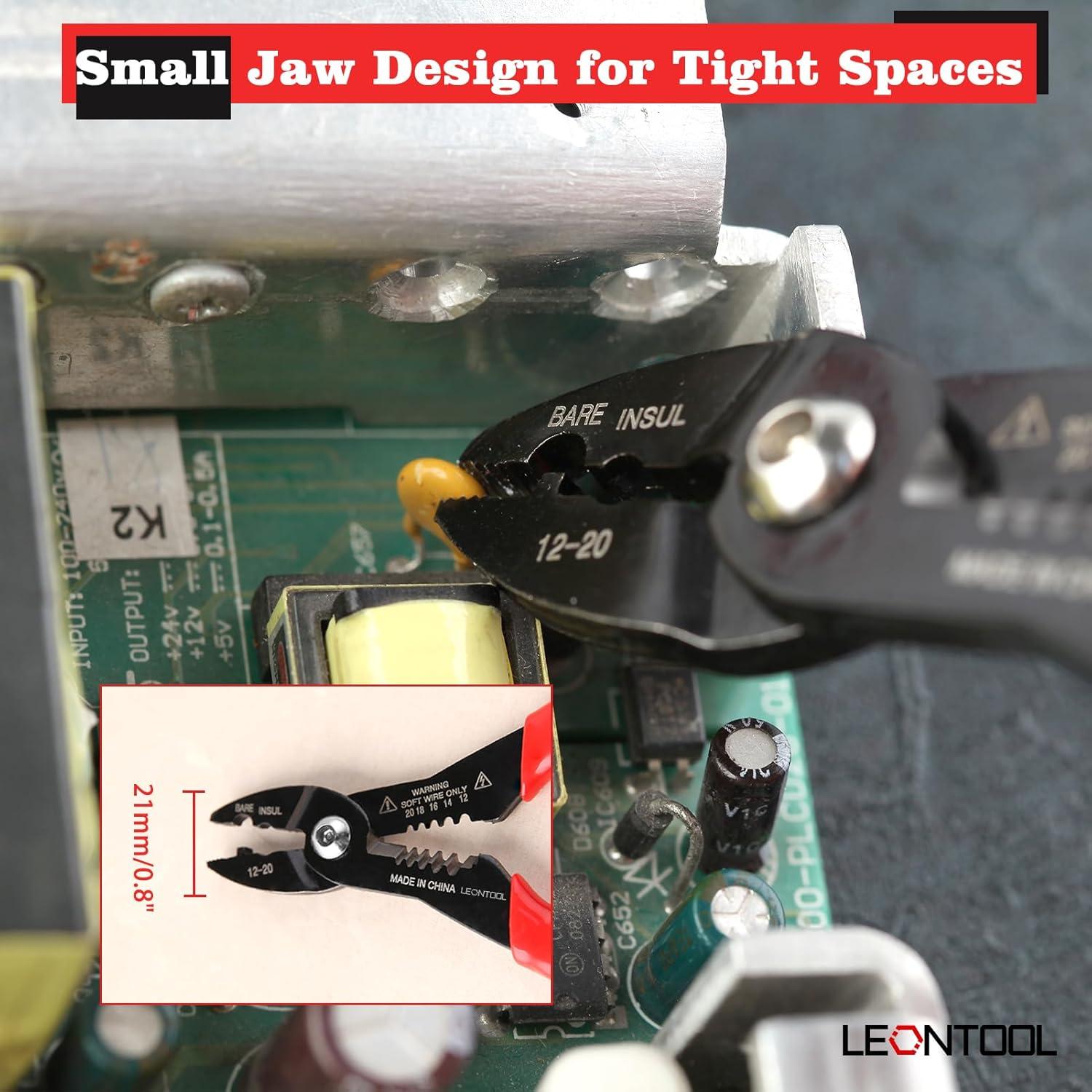 Alicate eléctrico multifuncional LEONTOOL 4 en 1 17.78 cm