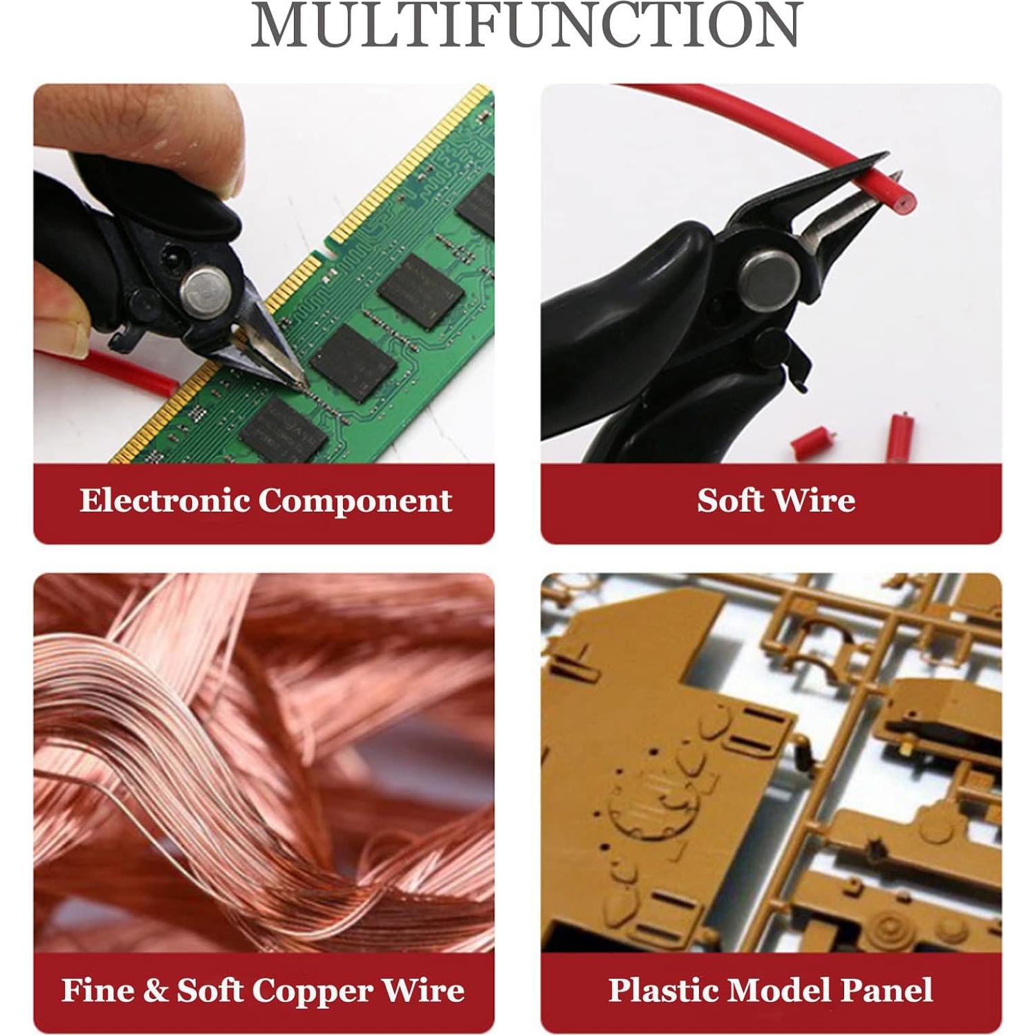 Cortador de Alambre BOENFU 3.5" con Bloqueo y Resorte