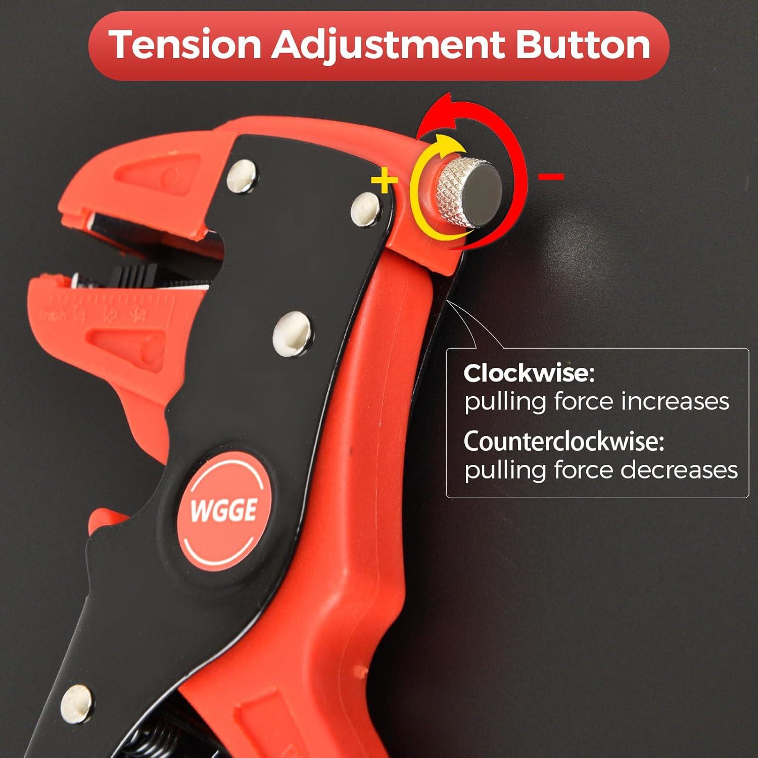 Pelacables Automático WGGE 2 en 1 Ajustable 10-24 AWG