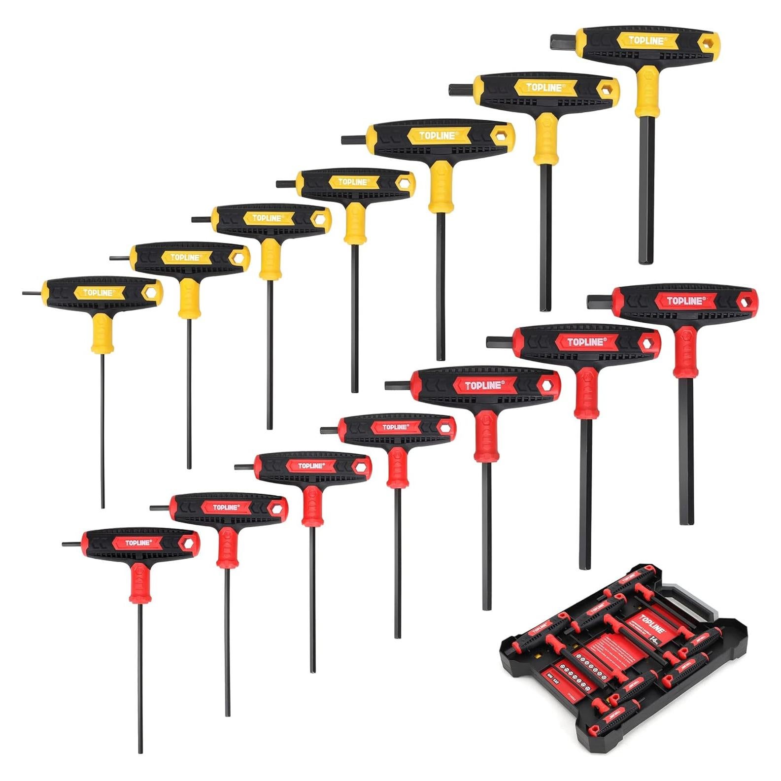 Juego de Llaves Allen 14 Piezas Topline con Caja de Almacenamiento