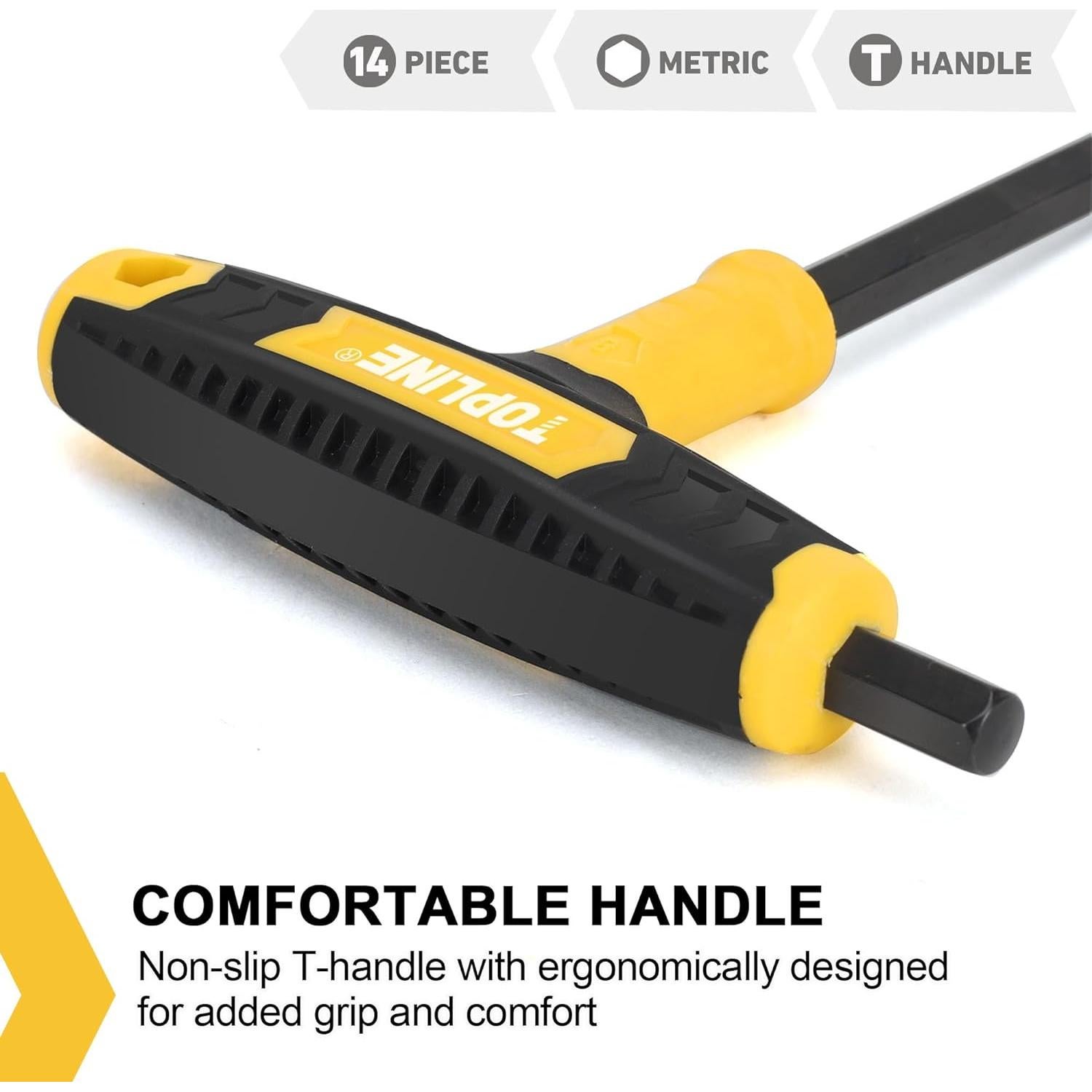 Juego de Llaves Allen 14 Piezas Topline con Caja de Almacenamiento