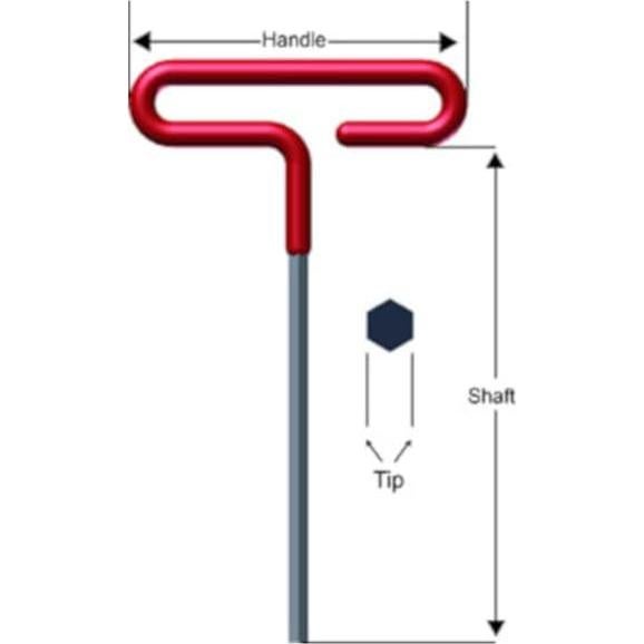 Llave Hexagonal T-Handle EKLIND 9/64" Mango Acolchado
