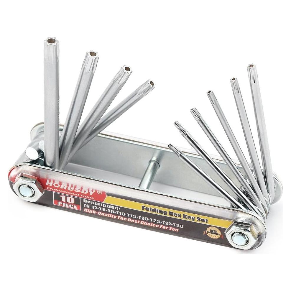 Juego de Llaves Estrella Plegable HORUSDY T-6 a T-30