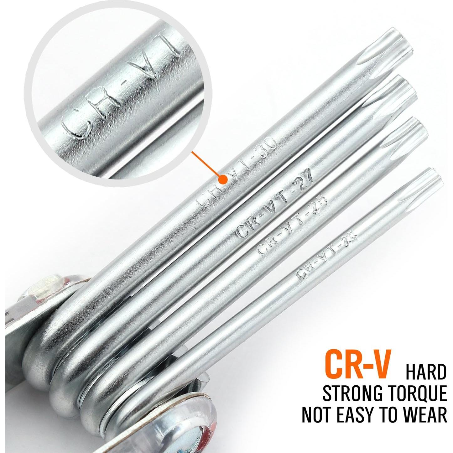 Juego de Llaves Estrella Plegable HORUSDY T-6 a T-30