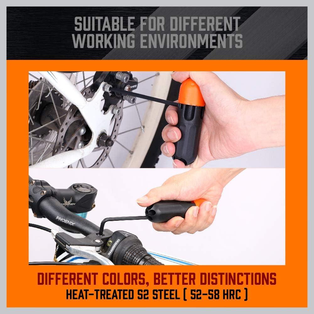 Juego de Llaves Allen 27PCS HORUSDY Acero CR-V Métrico y SAE