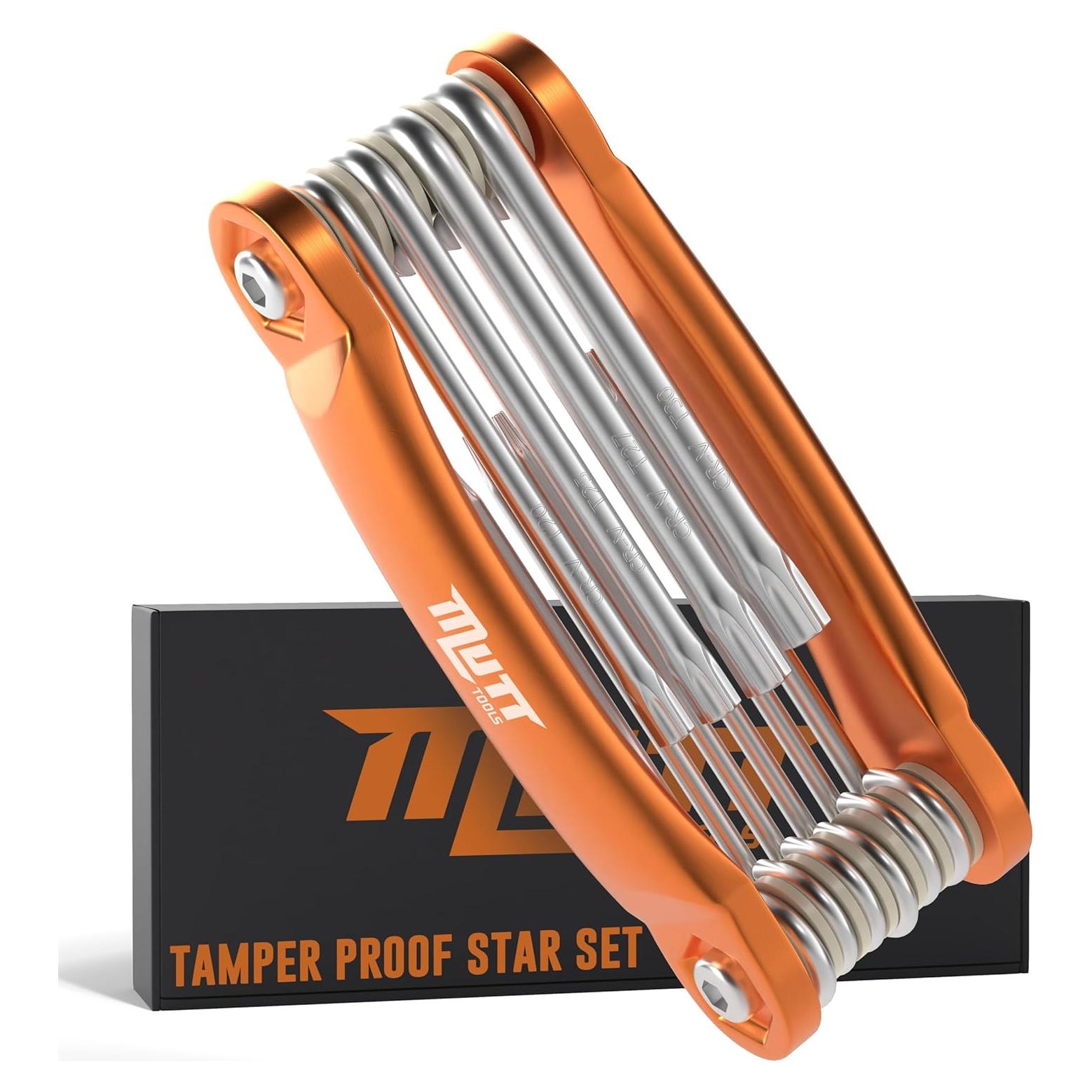 Juego de Llaves Estrella Torx de Seguridad 10 Piezas Mutt Tools