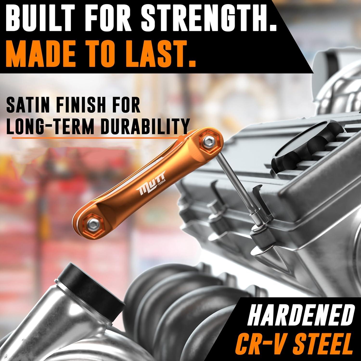 Juego de Llaves Estrella Torx de Seguridad 10 Piezas Mutt Tools