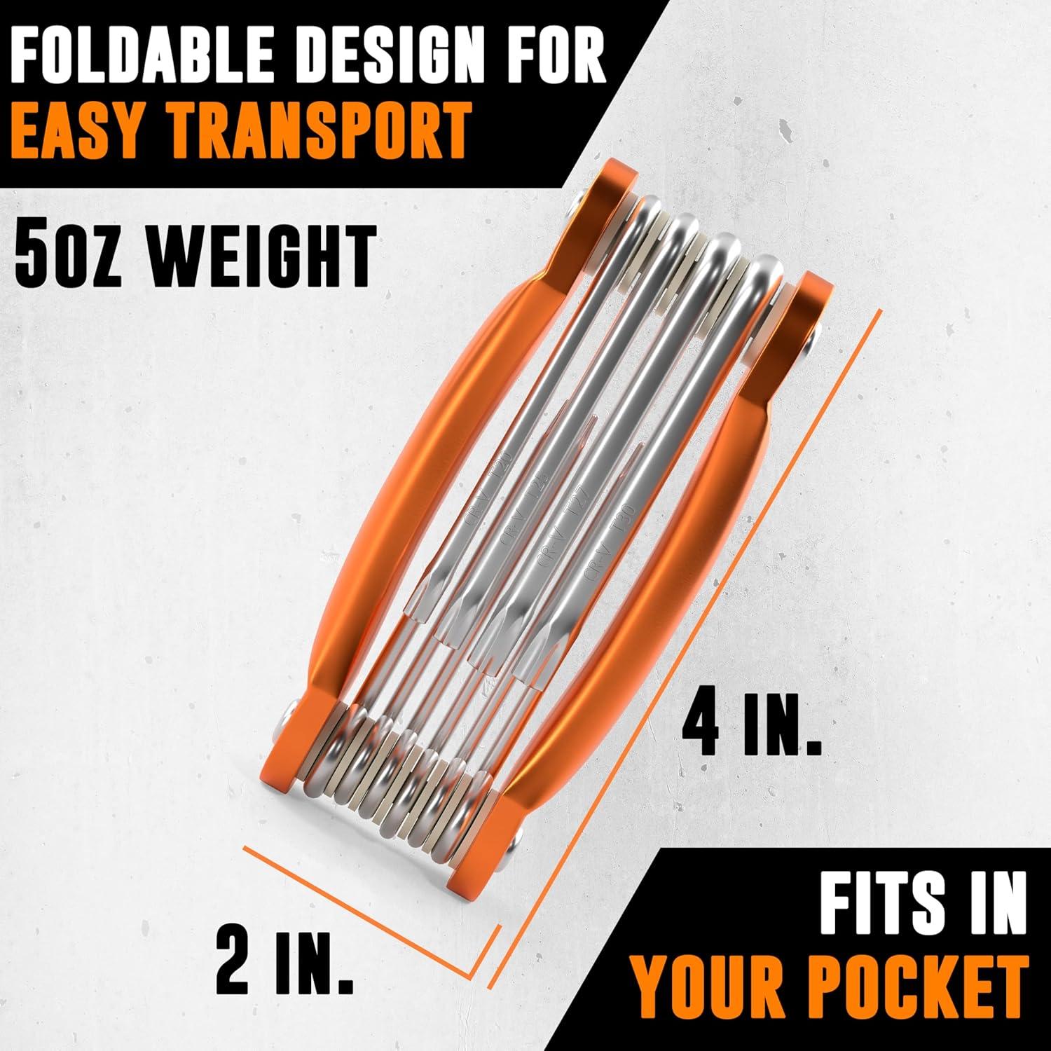 Juego de Llaves Estrella Torx de Seguridad 10 Piezas Mutt Tools