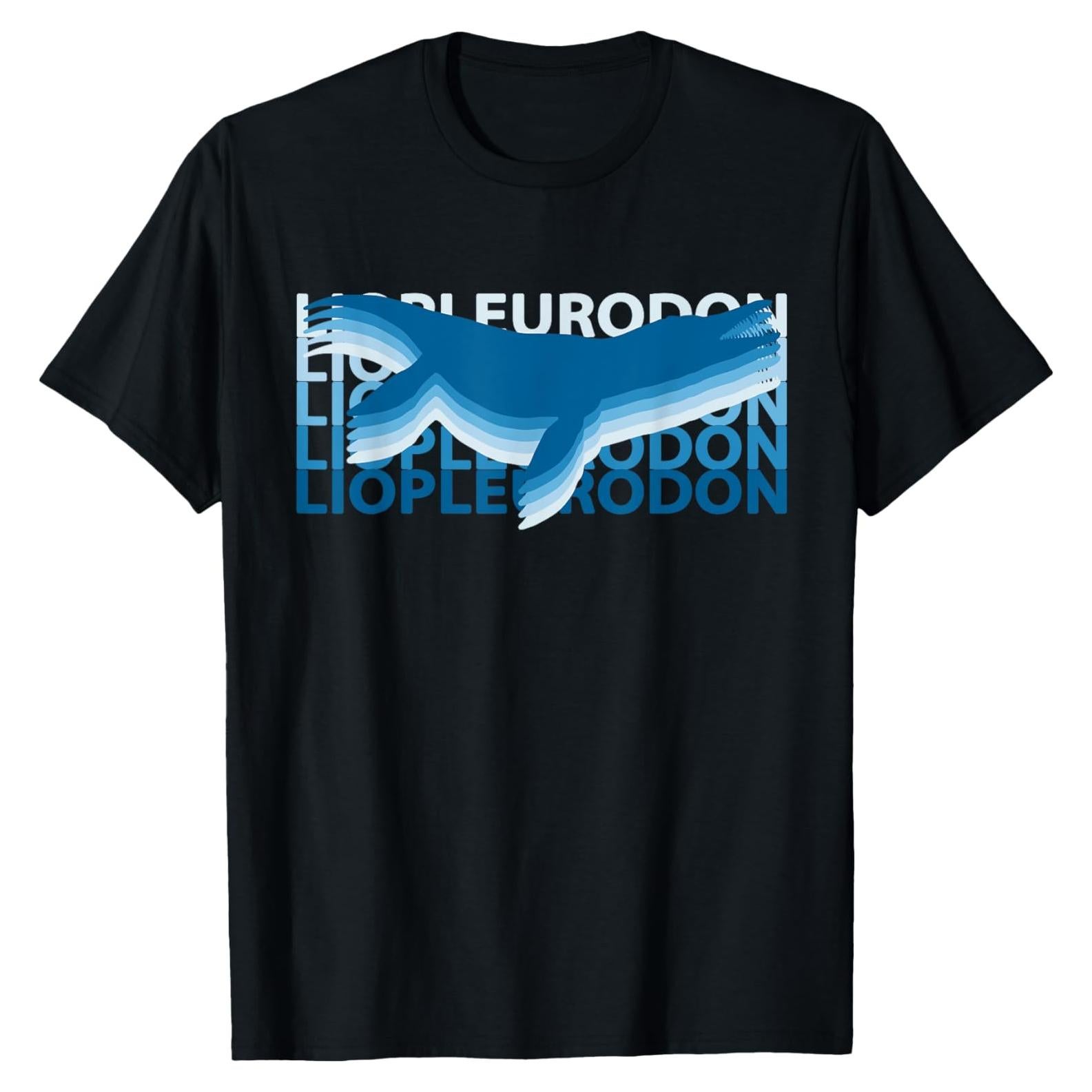 Camiseta Vintage Dinosaurios Liopleurodon Hombre Negro