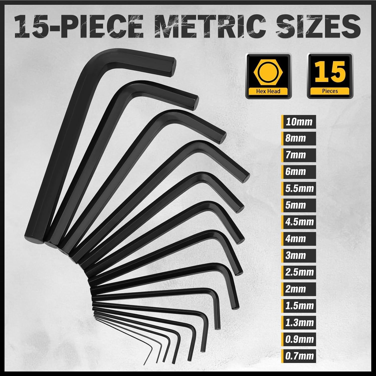 Juego de Llaves Allen y Torx ELEAD 41 Piezas Acero Vanadio