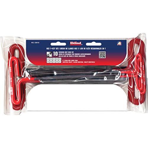 Juego de 10 Llaves Allen T EKLIND con agarre acolchado