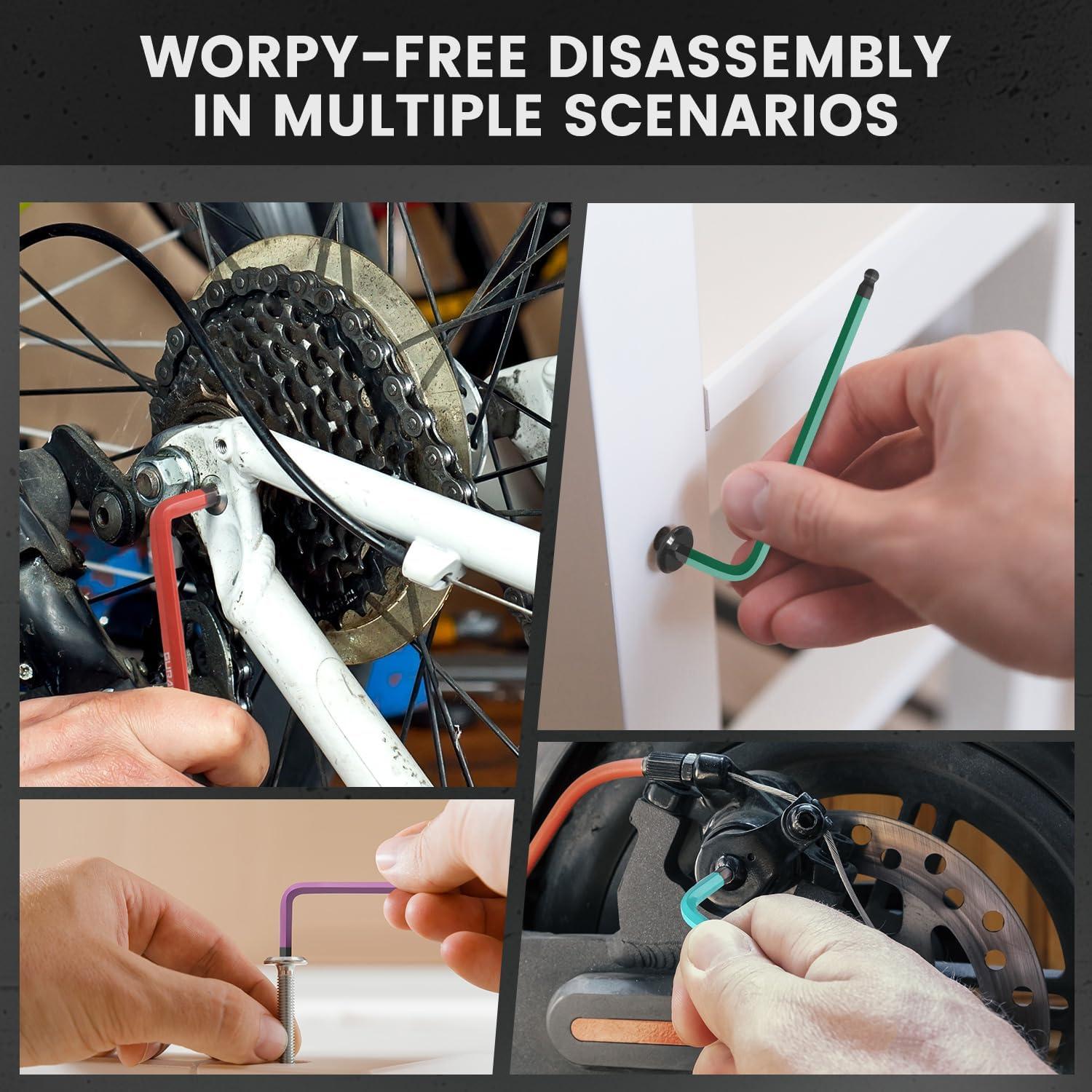 Juego de Llaves Allen GURADESIGN 19 Piezas Métricas y SAE