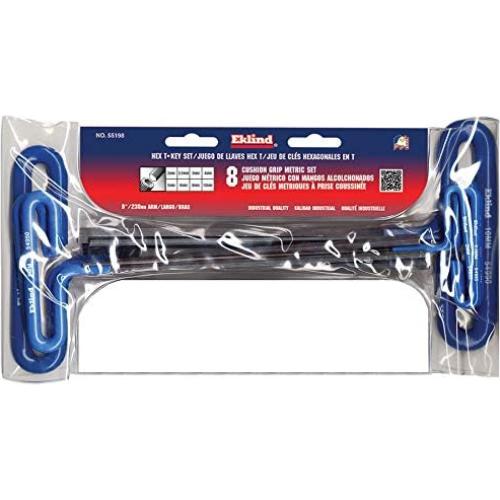 Juego de Llaves Allen T EKLIND 55198 - 8 Piezas Métricas 2-10 mm