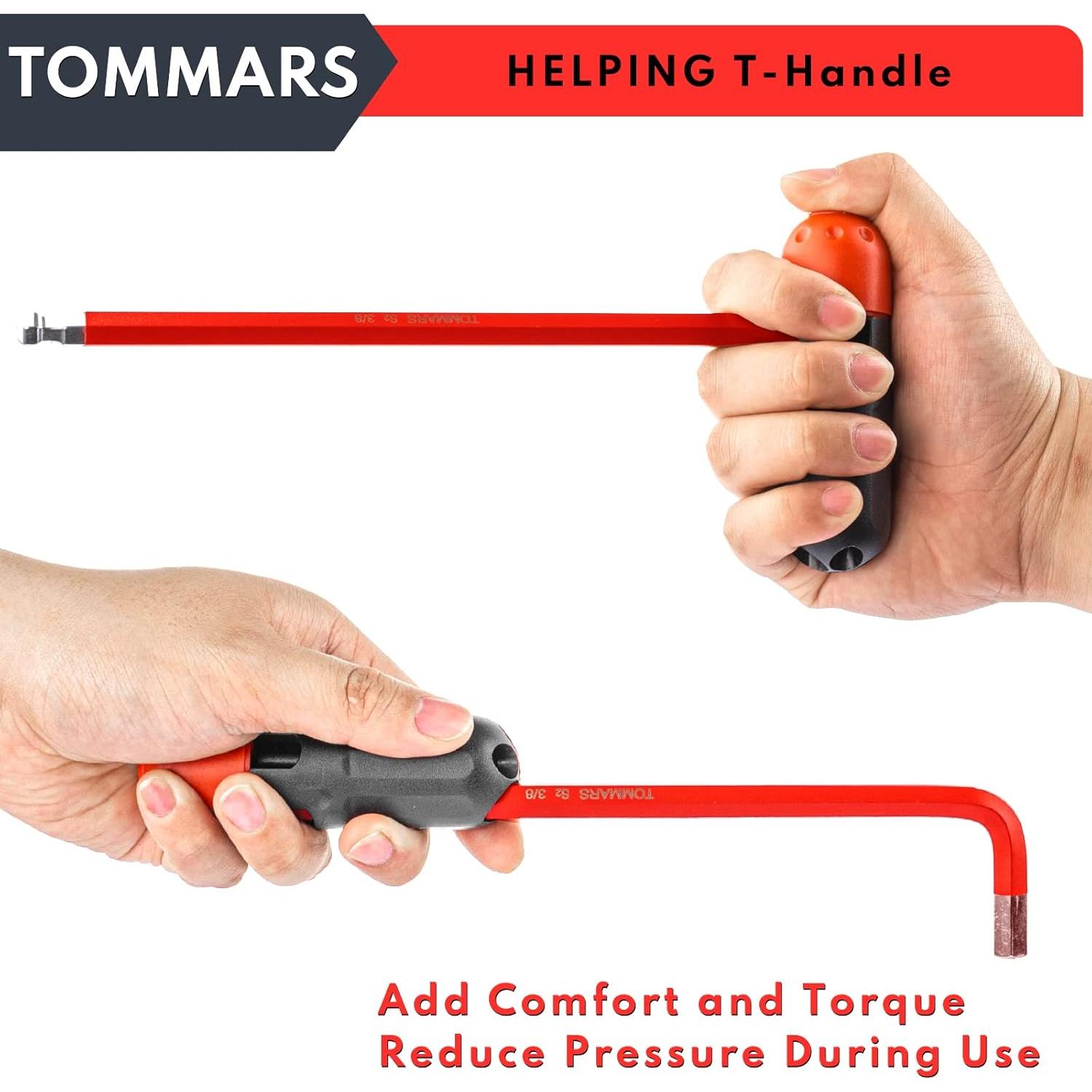 Juego de Llaves Hexagonales TOMMARS 28 Piezas Acero S2