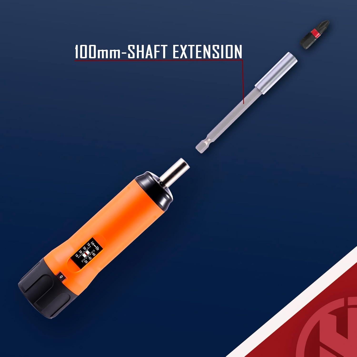 Conjunto de Destornillador de Par Torque KNINE 10-70 Nm, 40 Puntas