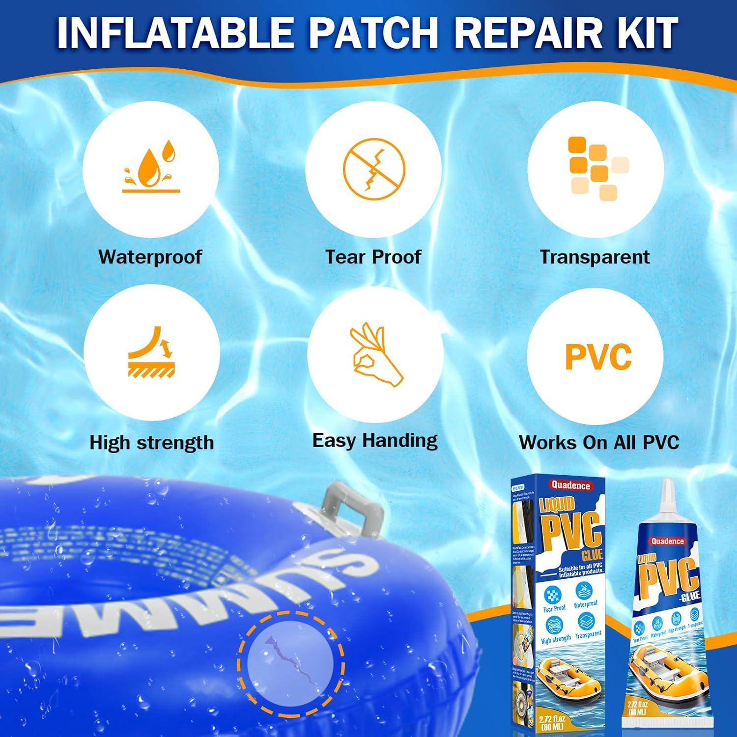 Kit de Reparación de PVC Quadence 80ml - Parches y Pegamento