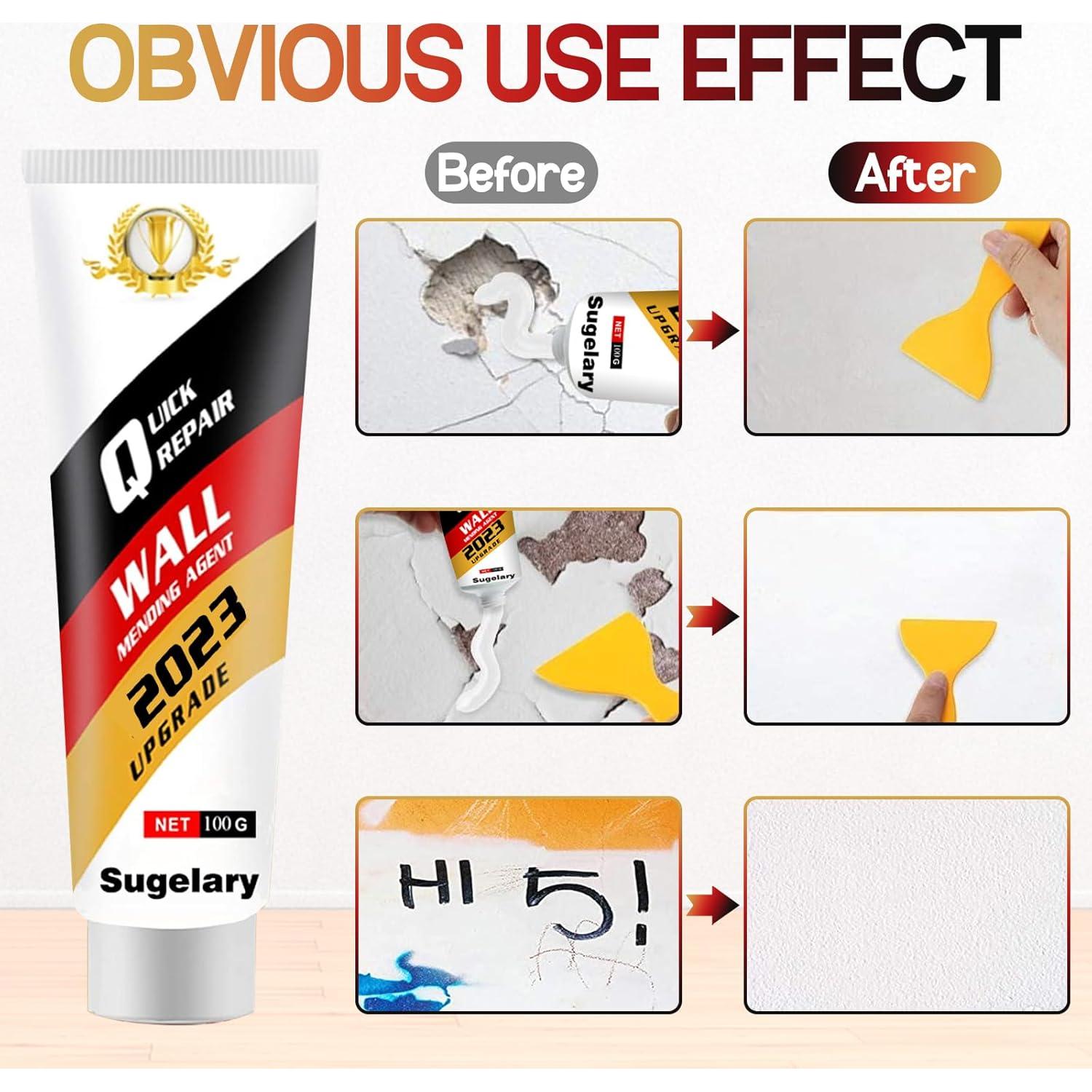 Kit de Reparación de Yeso HOMETING 100g con Raspador y Parche