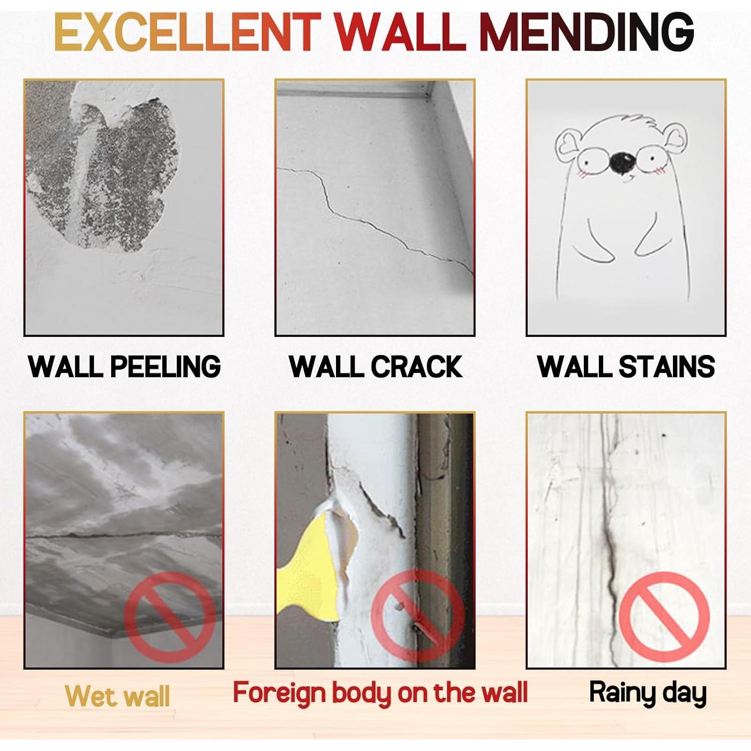 Kit de Reparación de Yeso HOMETING 100g con Raspador y Parche