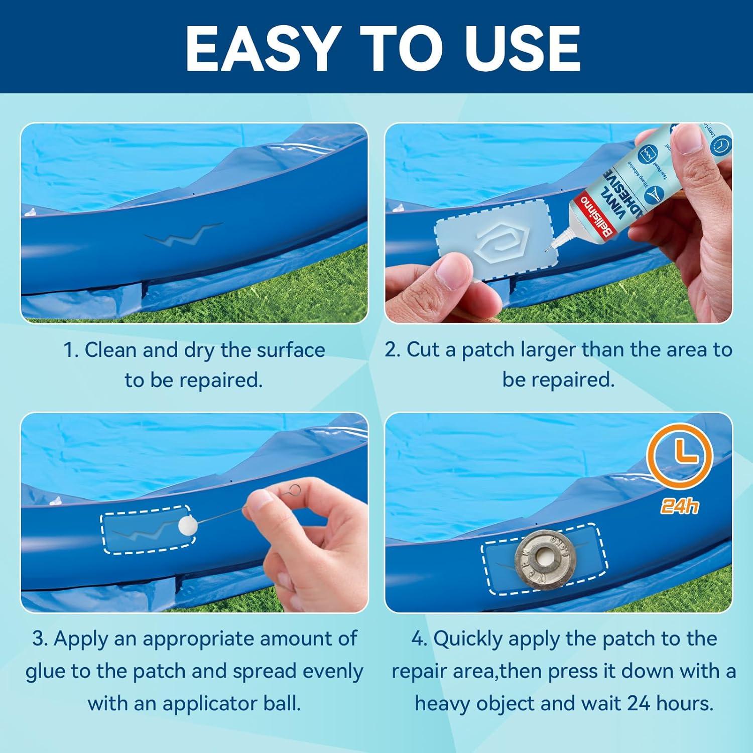 Kit de Reparación de Vinilo Bellisinno 60ml Impermeable