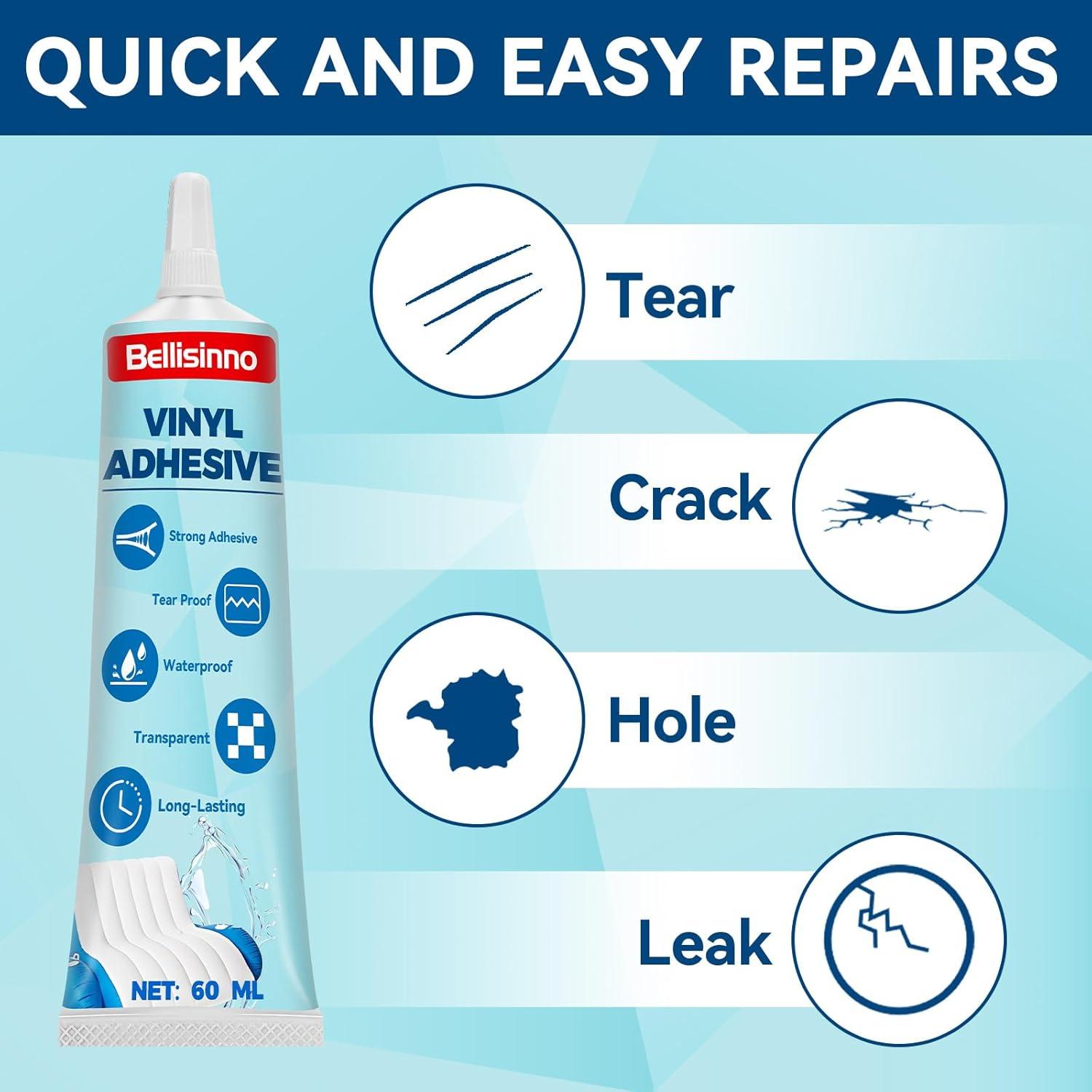 Kit de Reparación de Vinilo Bellisinno 60ml Impermeable