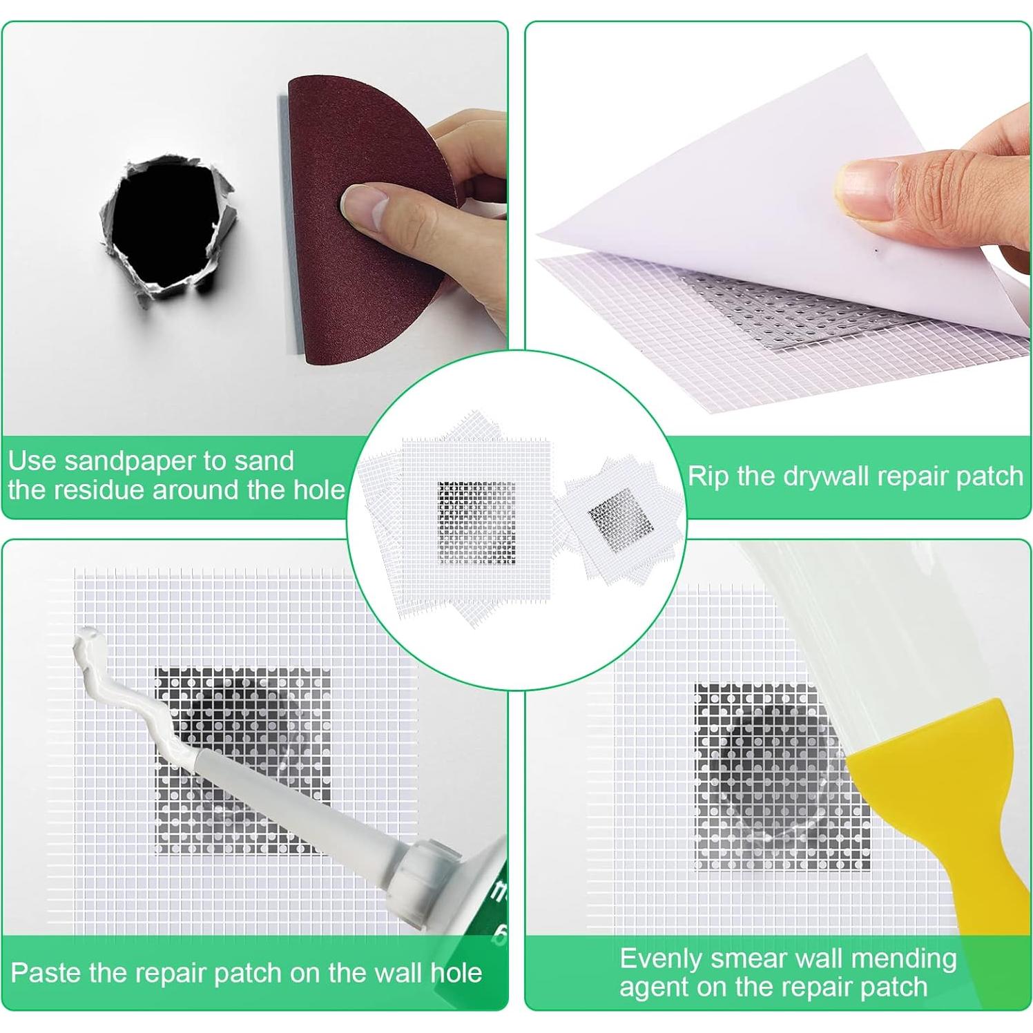 Kit de Reparación de Pared GQLife-ing 200g 2 Piezas Secado Rápido