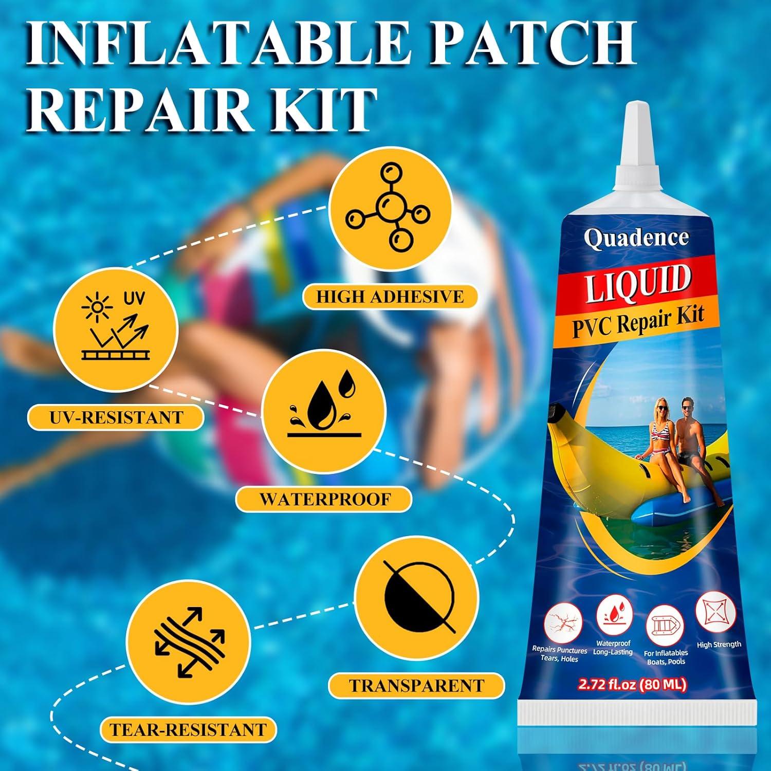 Kit de Reparación Inflable Quadence 80 ML - Parches PVC Impermeables