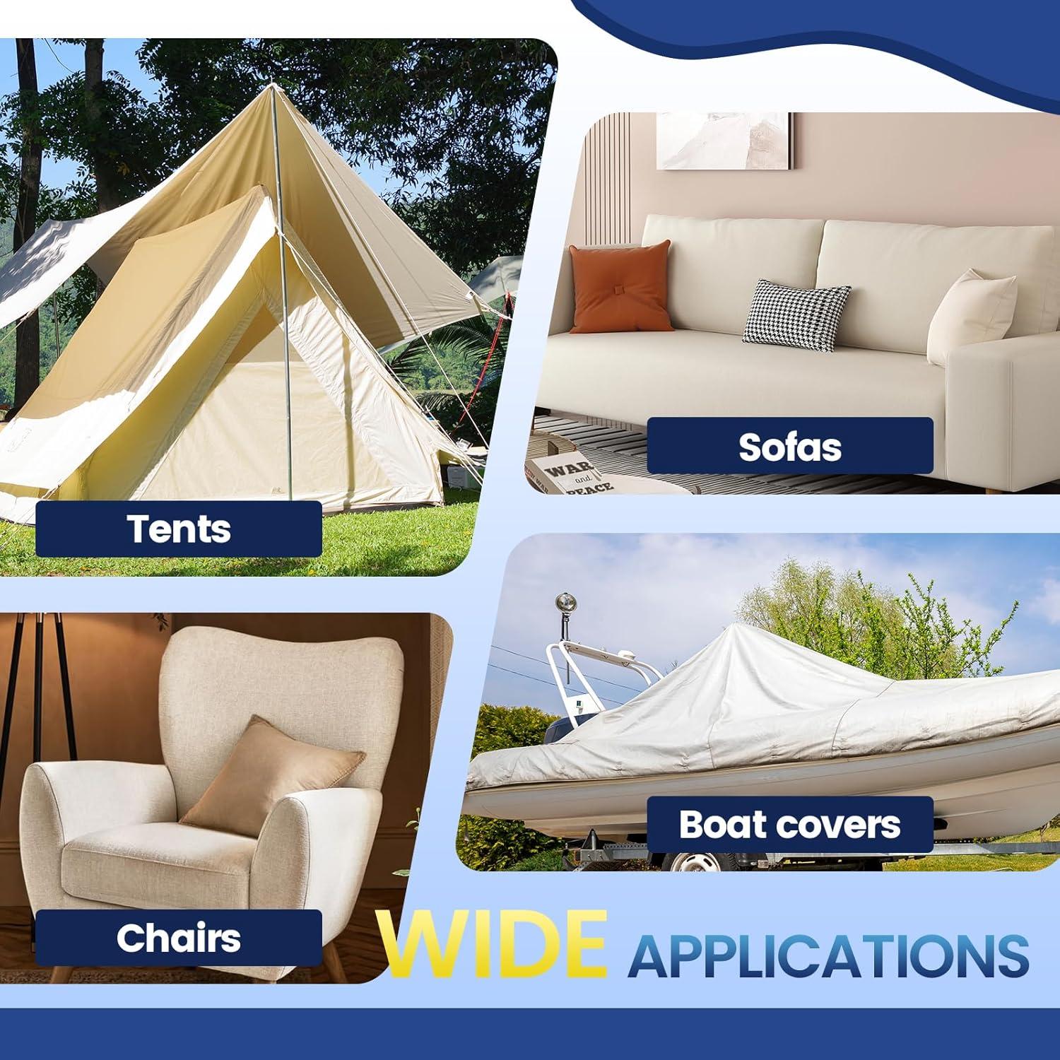 Cinta de Reparación de Lona Autoadhesiva Sgooyir 10.16x200.66cm Negra