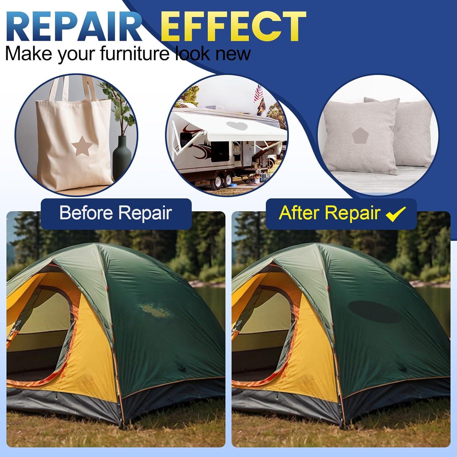 Cinta de Reparación de Lona Autoadhesiva Sgooyir 10.16x200.66cm Negra