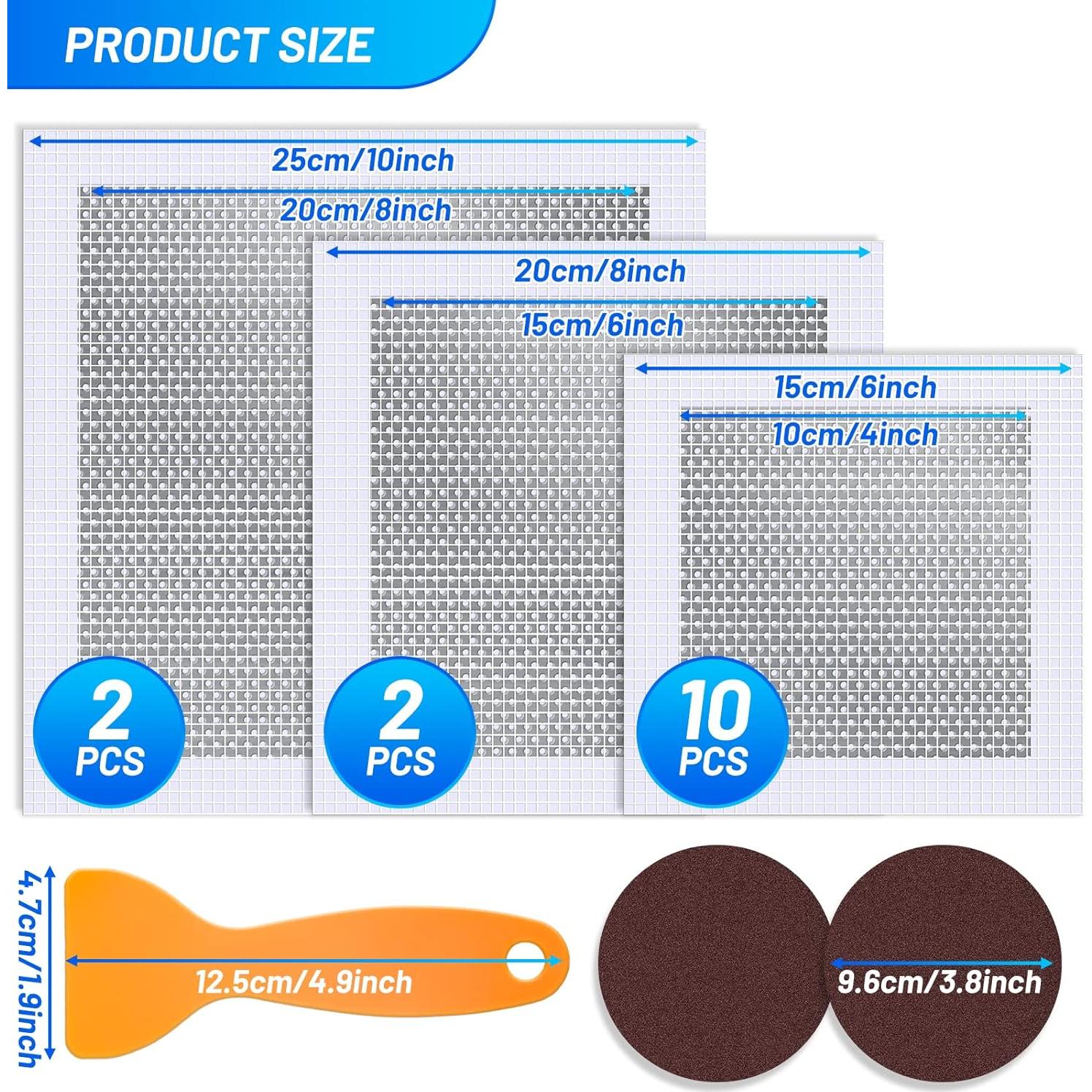 Kit de Reparación de Paneles de Yeso Mckanti 14 Parches 10/8/4"