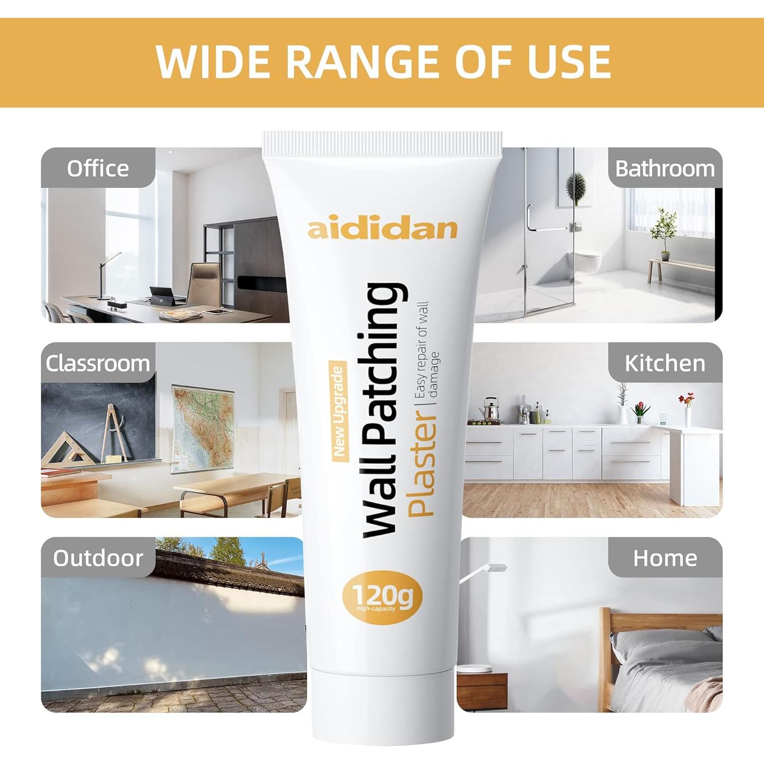 Kit de Reparación de Paredes Aididan - Pasta y Parche 119g