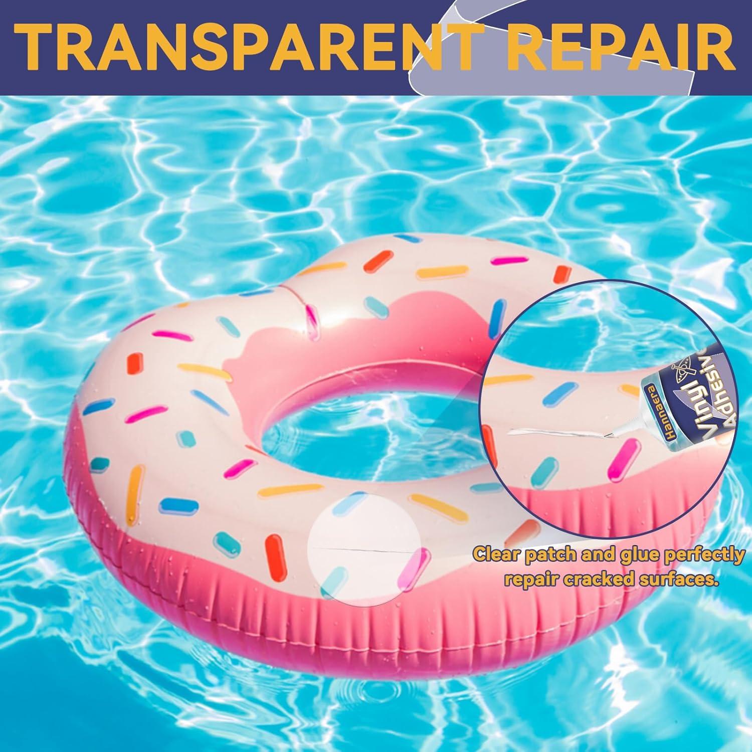 Inflatable Patch Repair Kit, Waterproof Air Mattress Patch Kit, Professionally Works on Blow up PVC & PU Inflatables, Pools, Hot Tubs & Tents 60 ML (PVCNEW-01V)